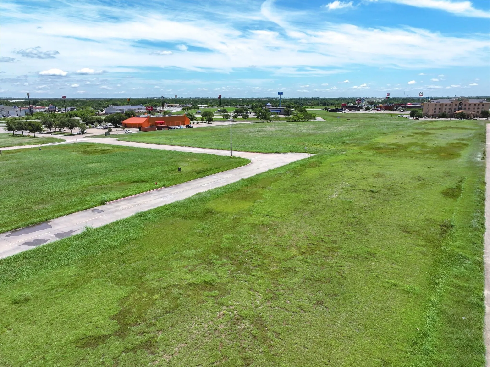 View of grassy yard
