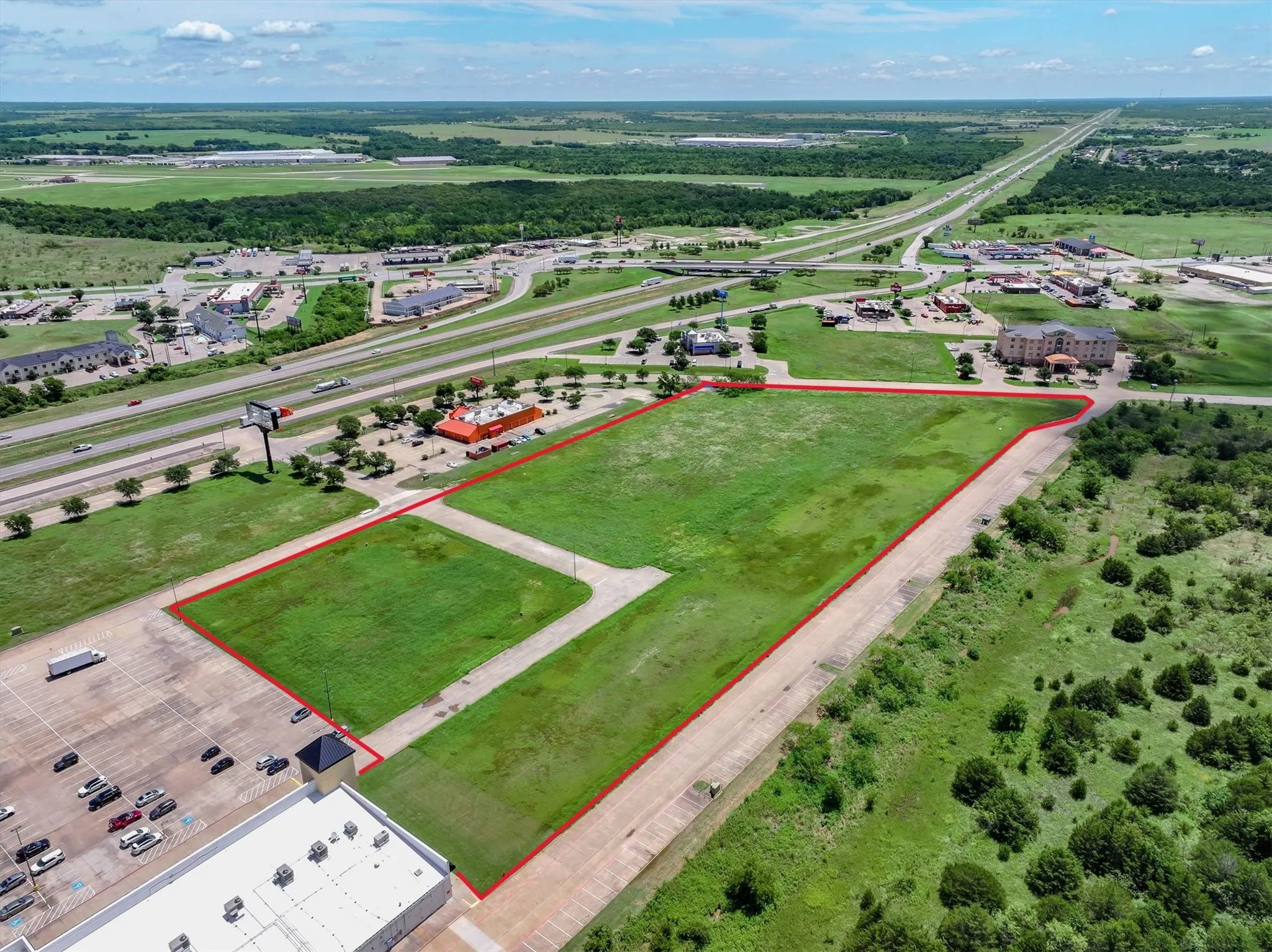 View of property location with property parcel outlined
