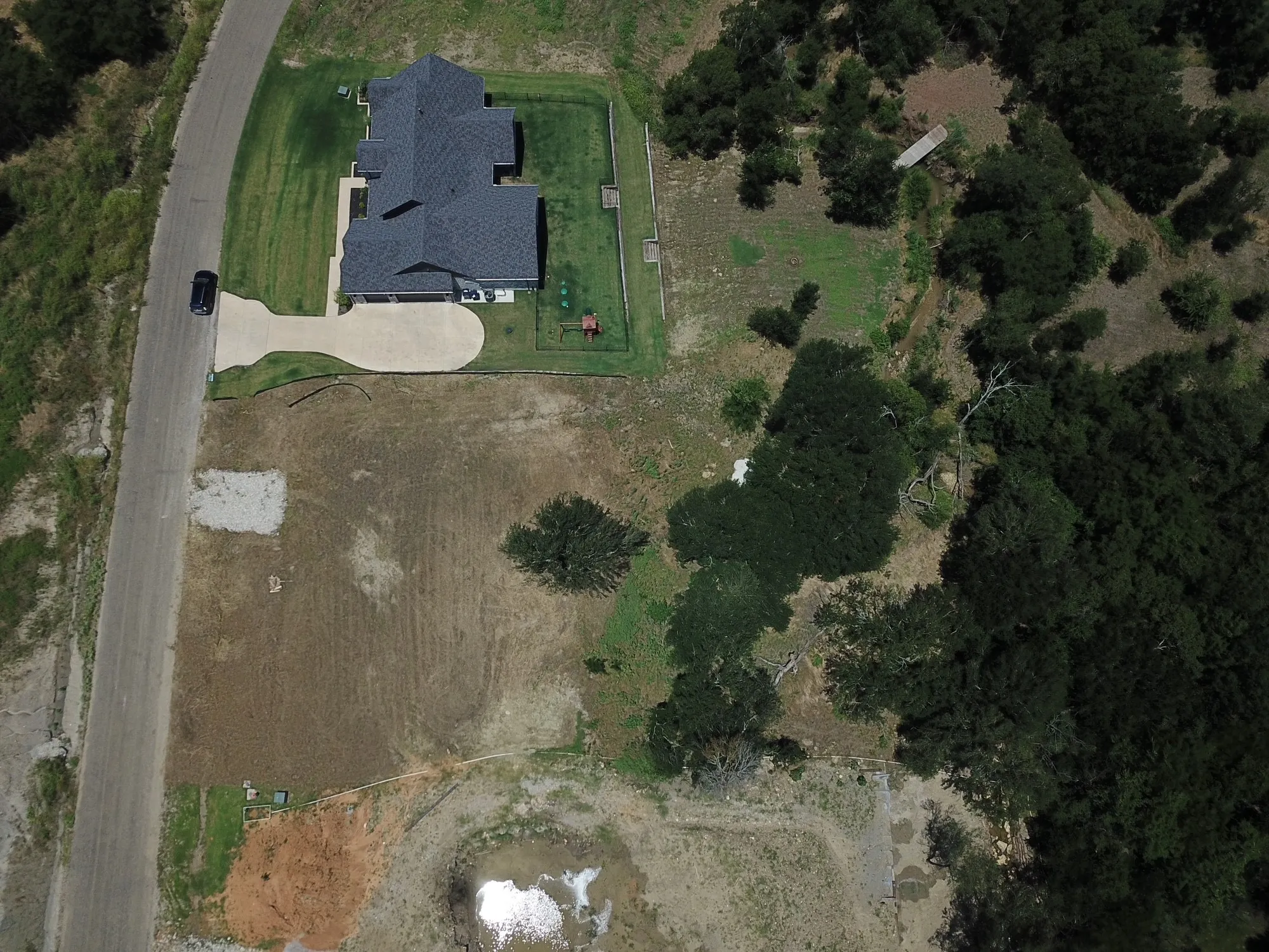 Aerial overview of property's location