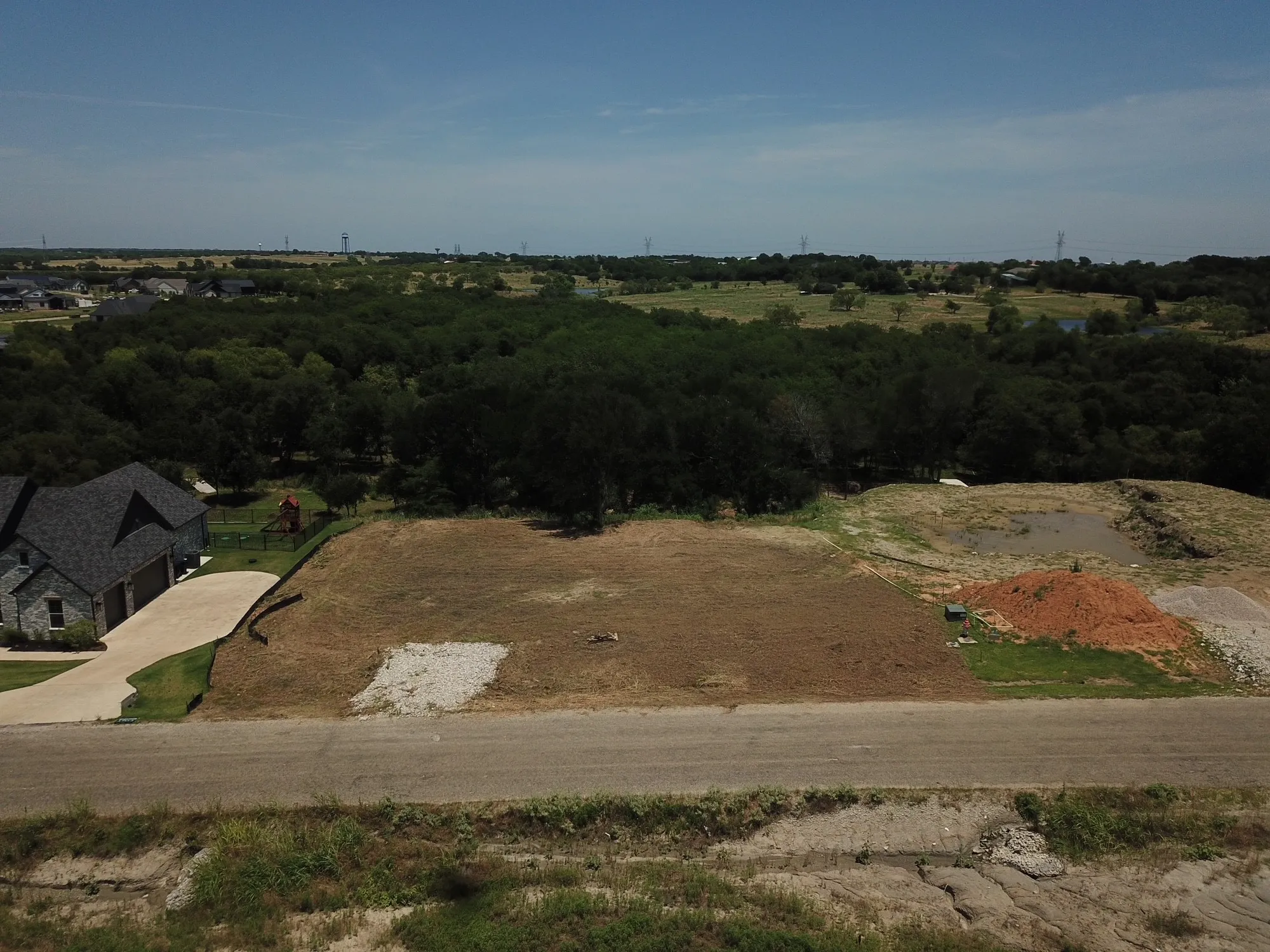 Aerial overview of property's location