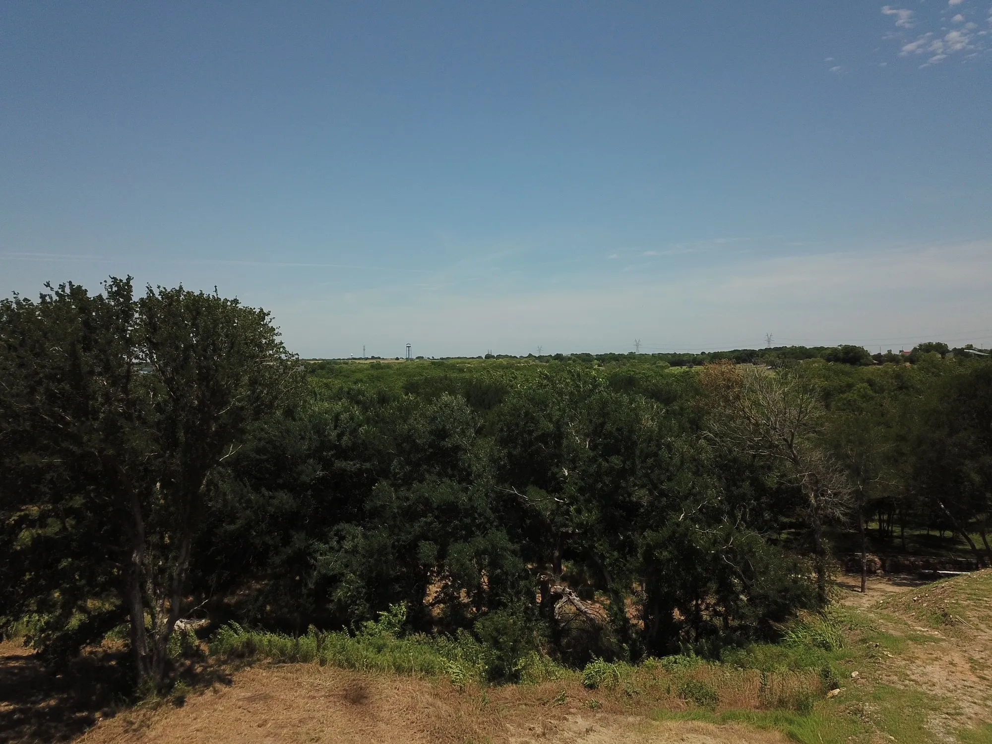 View of undeveloped land