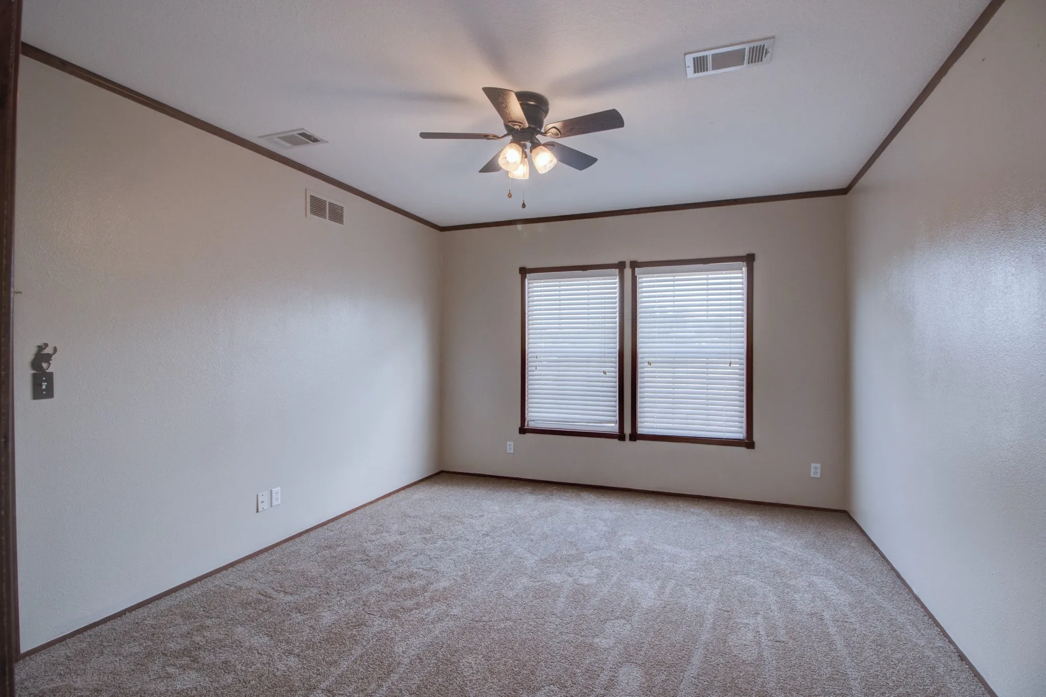Large Master with ceiling fan