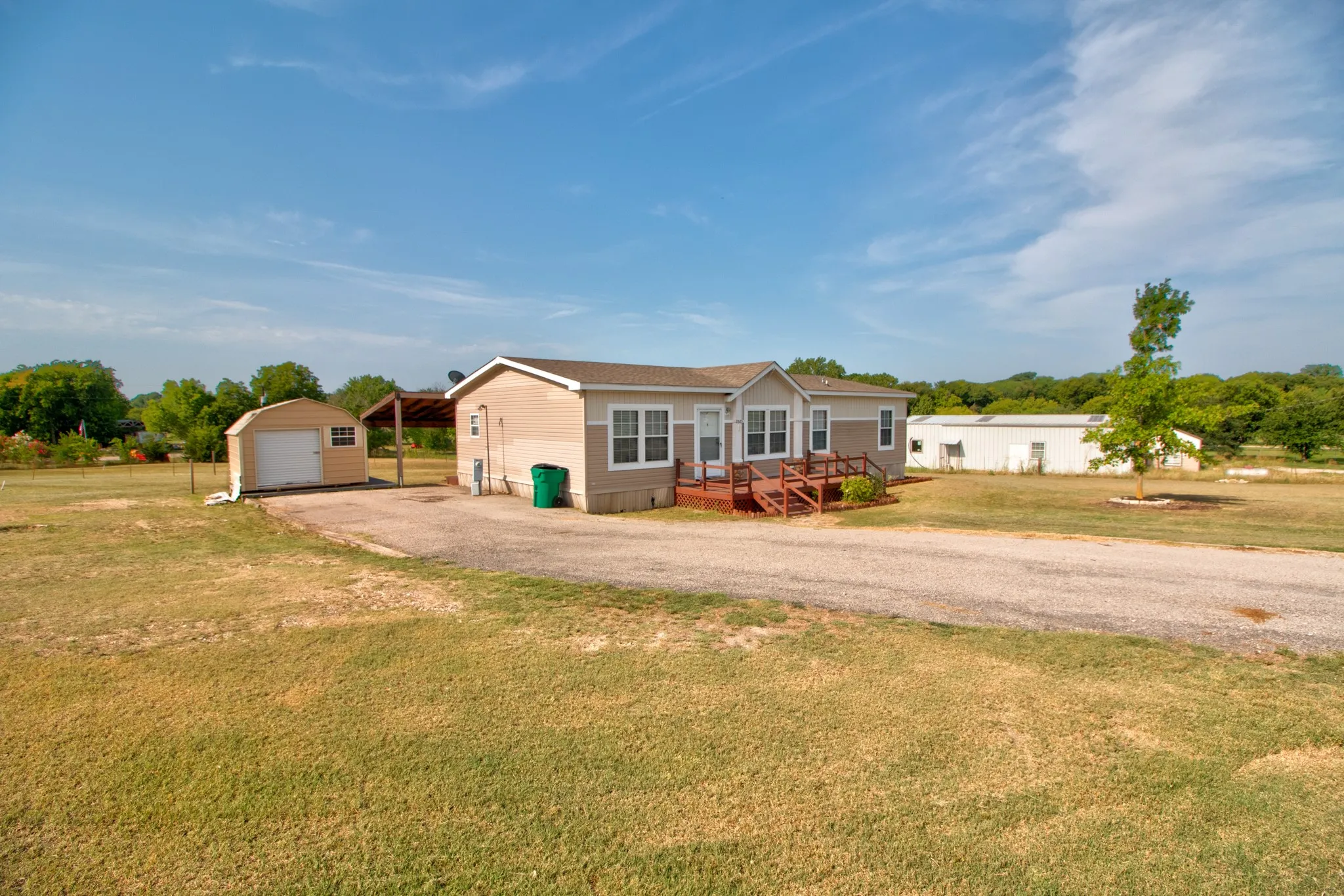 Detached garage shop area