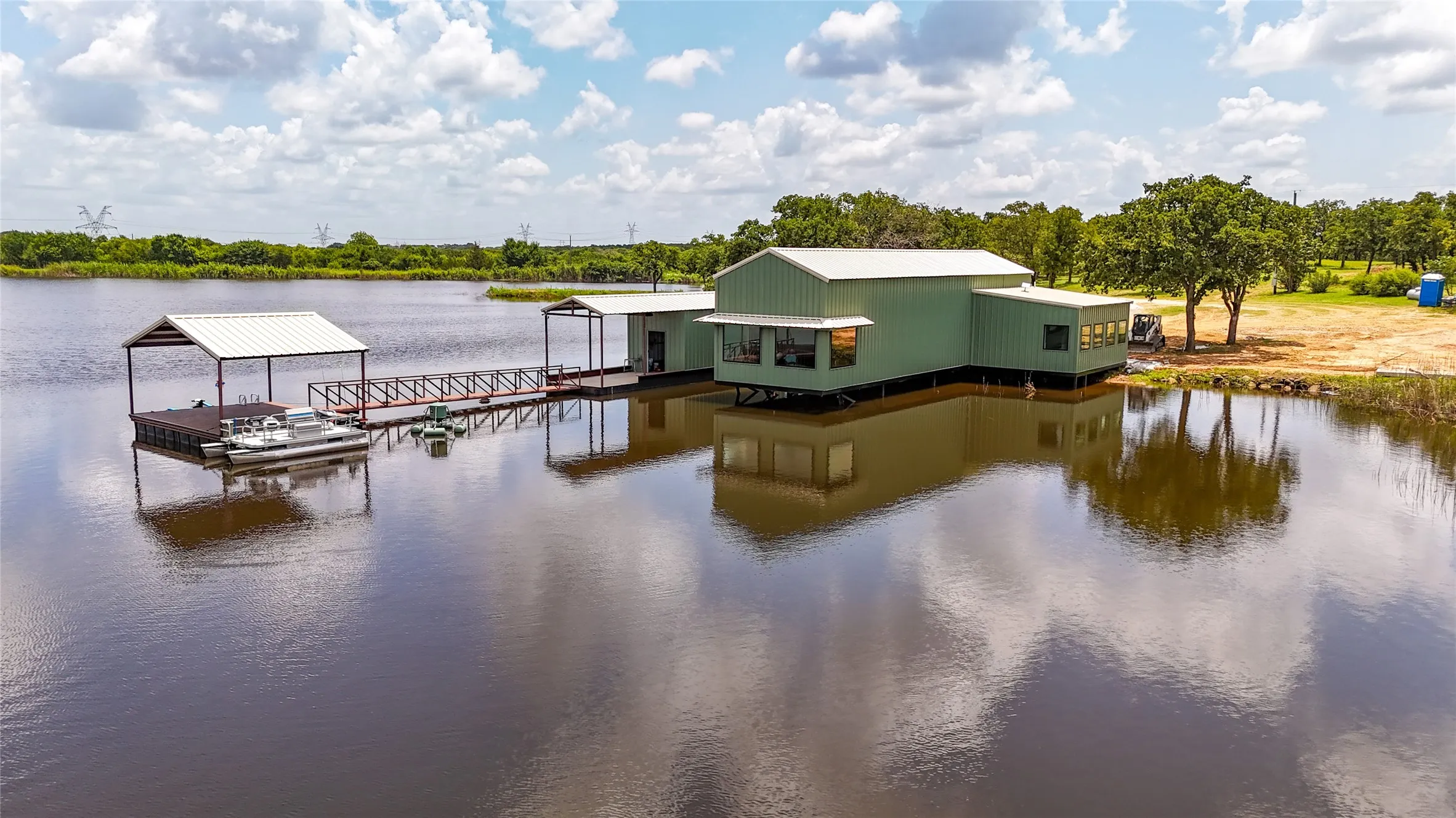 Dock featuring a water view