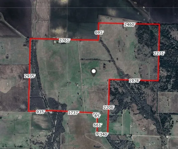 Map / location with property boundaries highlighted