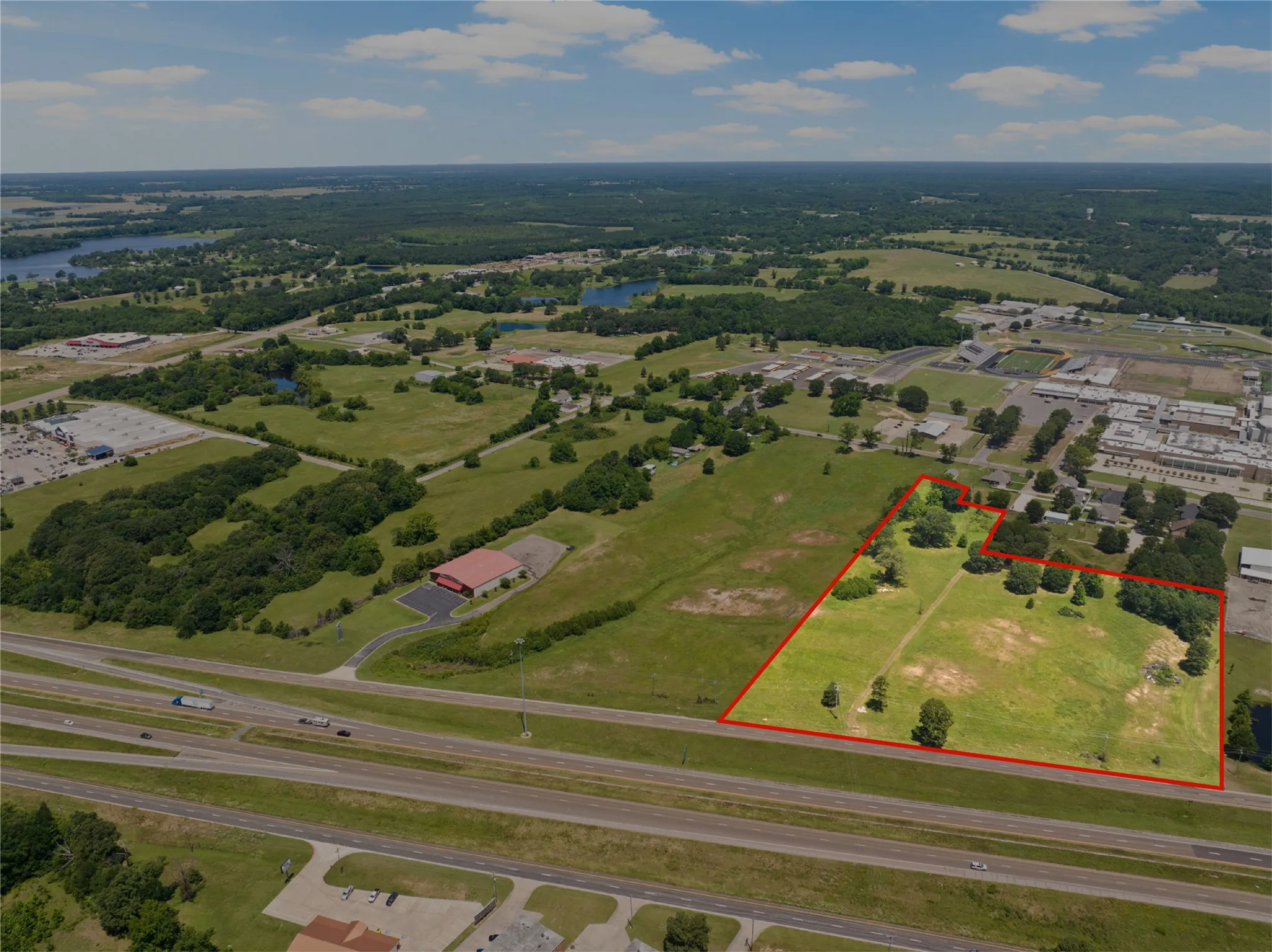 Unimproved Land For Sale in Titus County , 10 AC W Interstate 30 Service Road, Mt Pleasant, Texas 75455, 0, 0, Garage spaces, 0 Sqft, built in 0, Price $2,000,000, mls#20979799, Real Estate Agent in Mt Pleasant, Homes For Sale in Titus county, Homes For Sale in Mt Pleasant, Realtor in Mt Pleasant Texas, Real Estate Brokerage Independent Realty Texas, Luminita Cordes Realtor