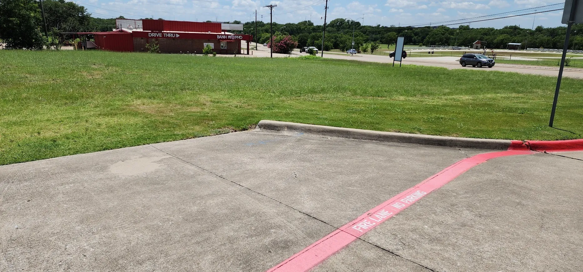 Driveway into the property