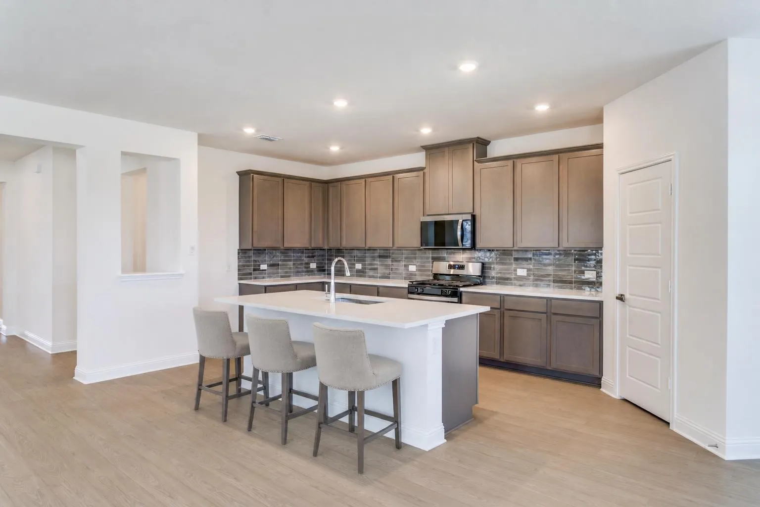 Virtually staged kitchen