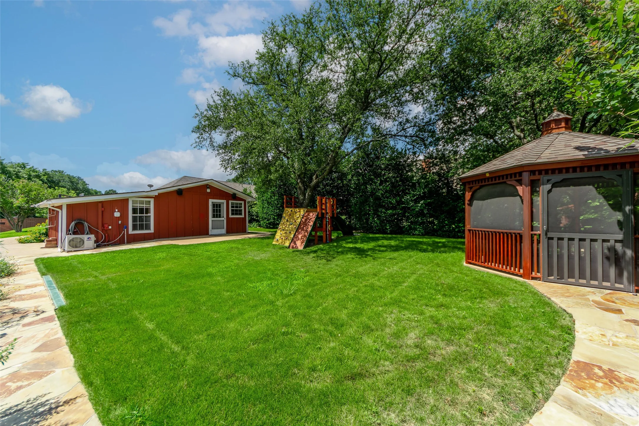 Additional park like yard with gazebo
