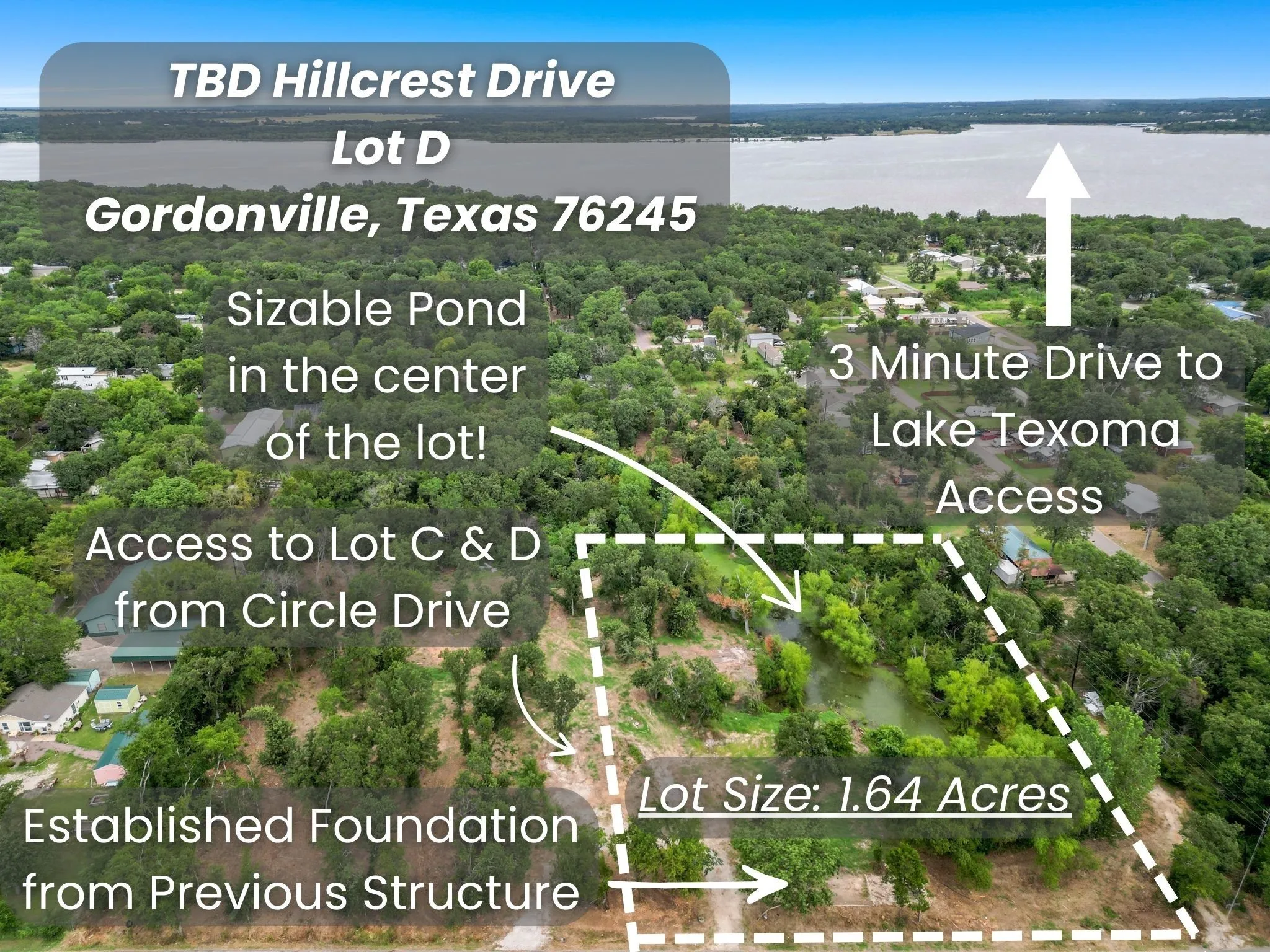 Unimproved Land For Sale in Grayson County , 1221 Hillcrest Circle, Gordonville, Texas 76245, 0, 0, Garage spaces, 0 Sqft, built in 0, Price $94,500, mls#20984486, Real Estate Agent in Gordonville, Homes For Sale in Grayson county, Homes For Sale in Gordonville, Realtor in Gordonville Texas, Real Estate Brokerage Independent Realty Texas, Luminita Cordes Realtor