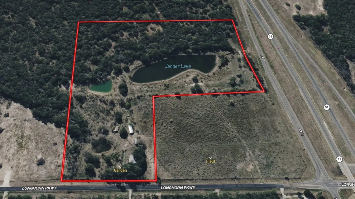 Map / location with property parcel outlined