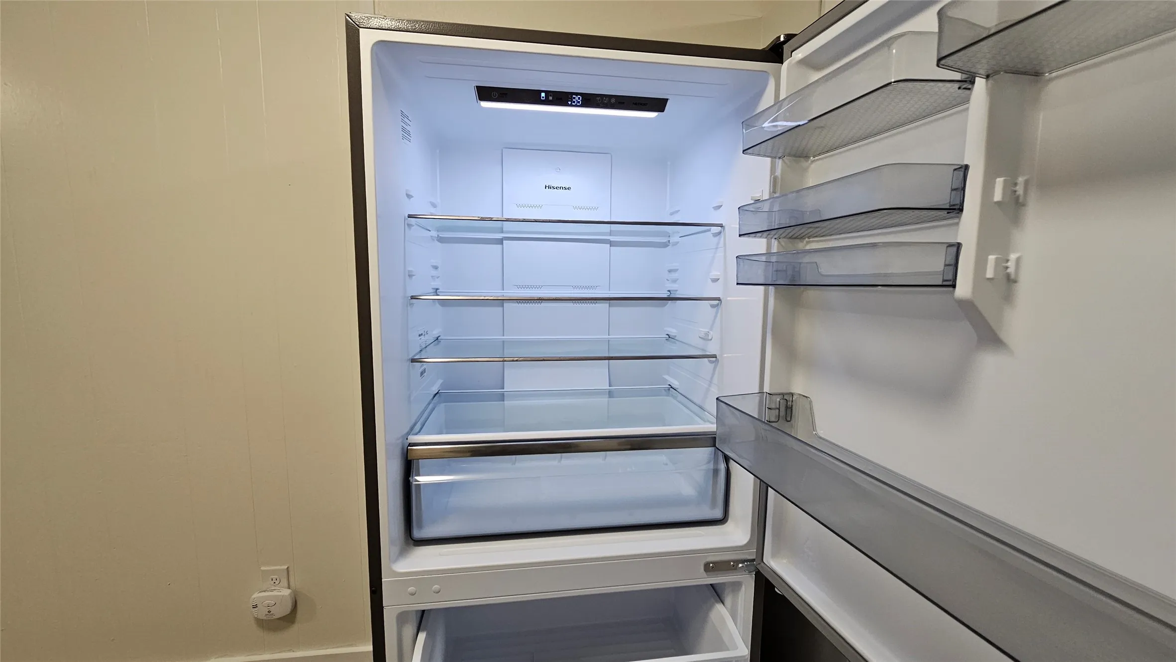 Detailed view of refrigerator