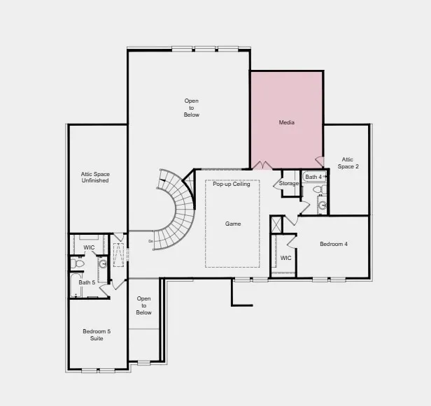Additional Highlights Include: Gourmet kitchen, sliding glass door at great room, drop-in tub at primary suite, and media room.