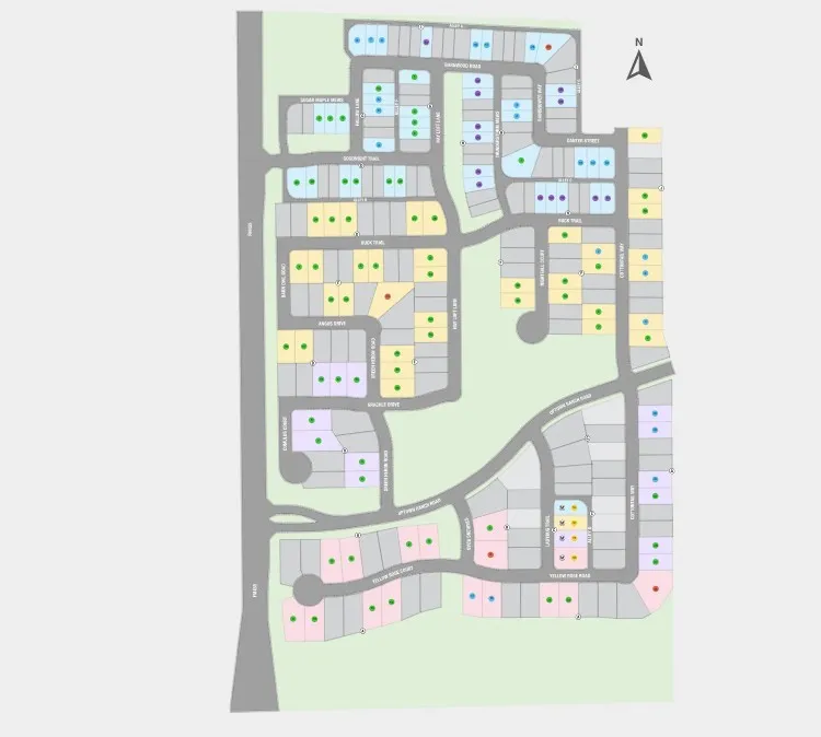 Ranch at Uptown Celina Site Map