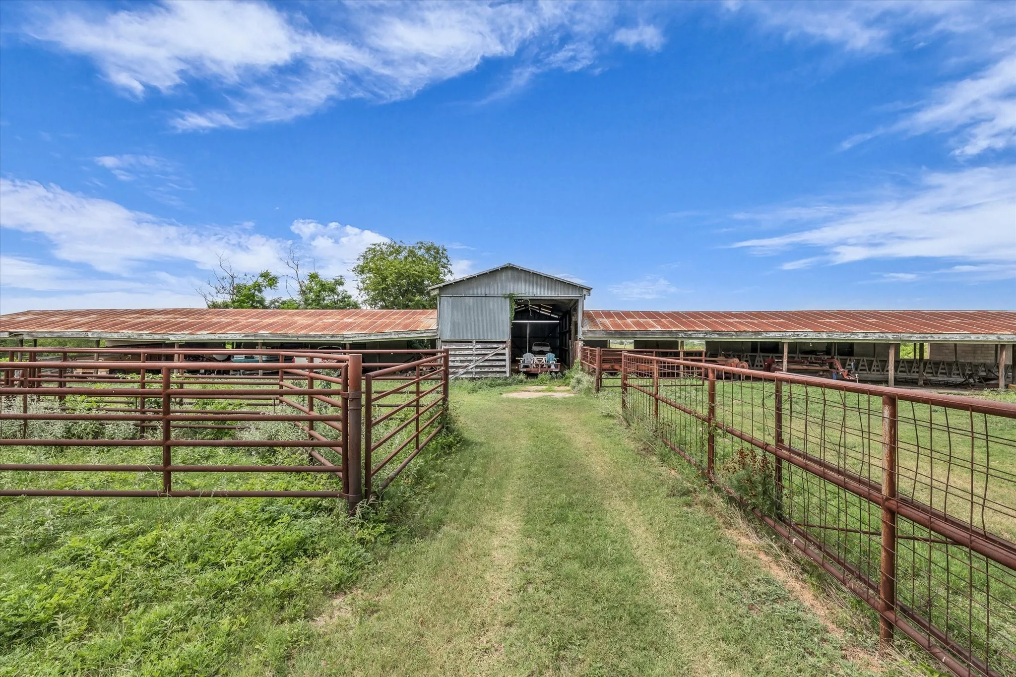View of yard with an exterior structure and an outdoor structure