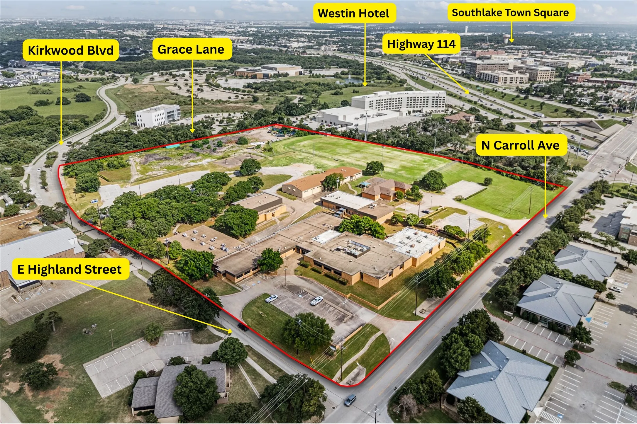 Office For Sale in Tarrant County , 1101 N Carroll Avenue, Southlake, Texas 76092, 0, 0, Garage spaces, 82,352 Sqft, built in 1962, Preowned, Price $13,300,000, mls#20970211, Real Estate Agent in Southlake, Homes For Sale in Tarrant county, Homes For Sale in Southlake, Realtor in Southlake Texas, Real Estate Brokerage Independent Realty Texas, Luminita Cordes Realtor