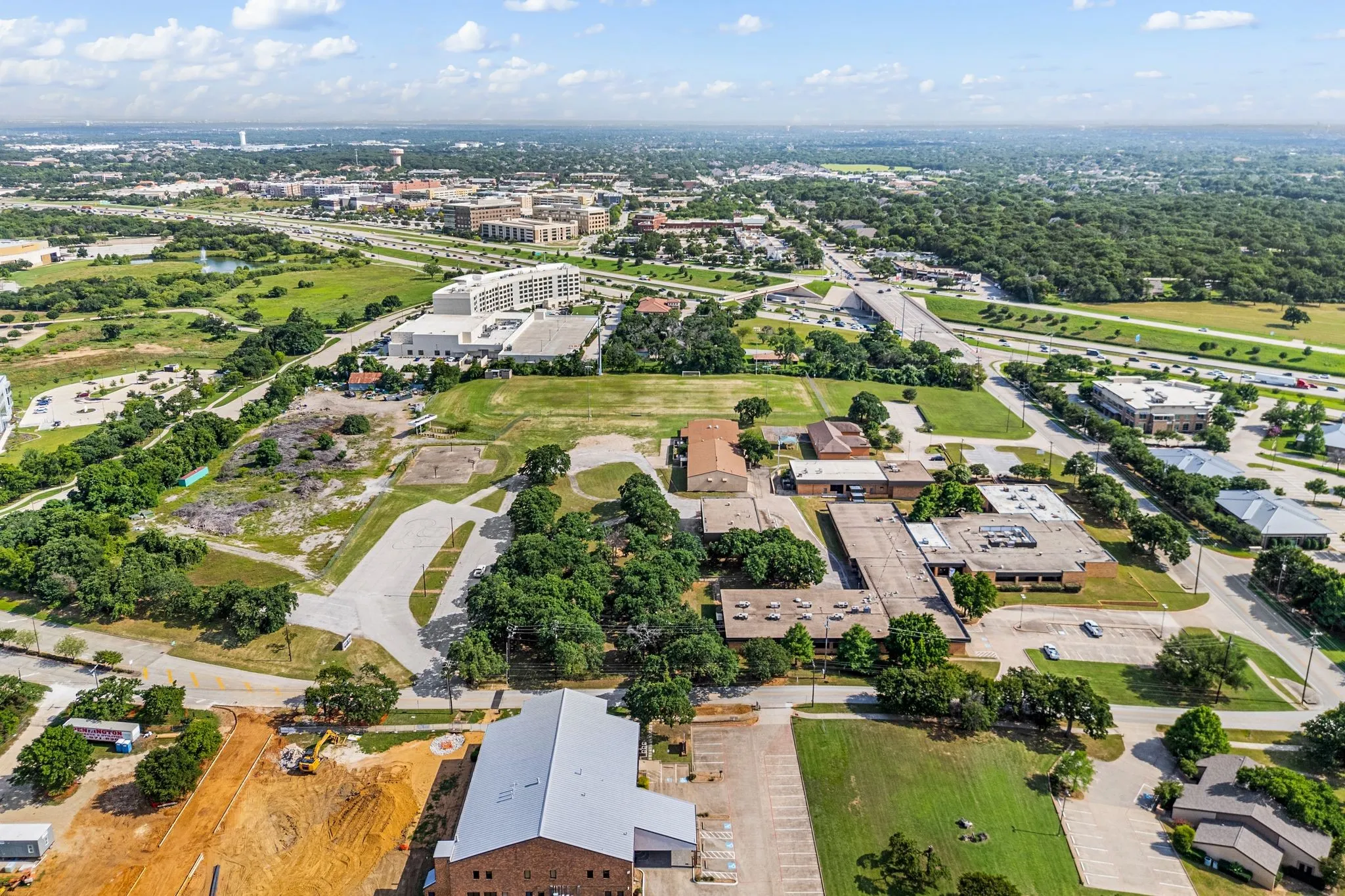 Aerial overview of property's location