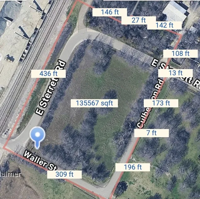 Lot Dimensions From County Assessors Ofc