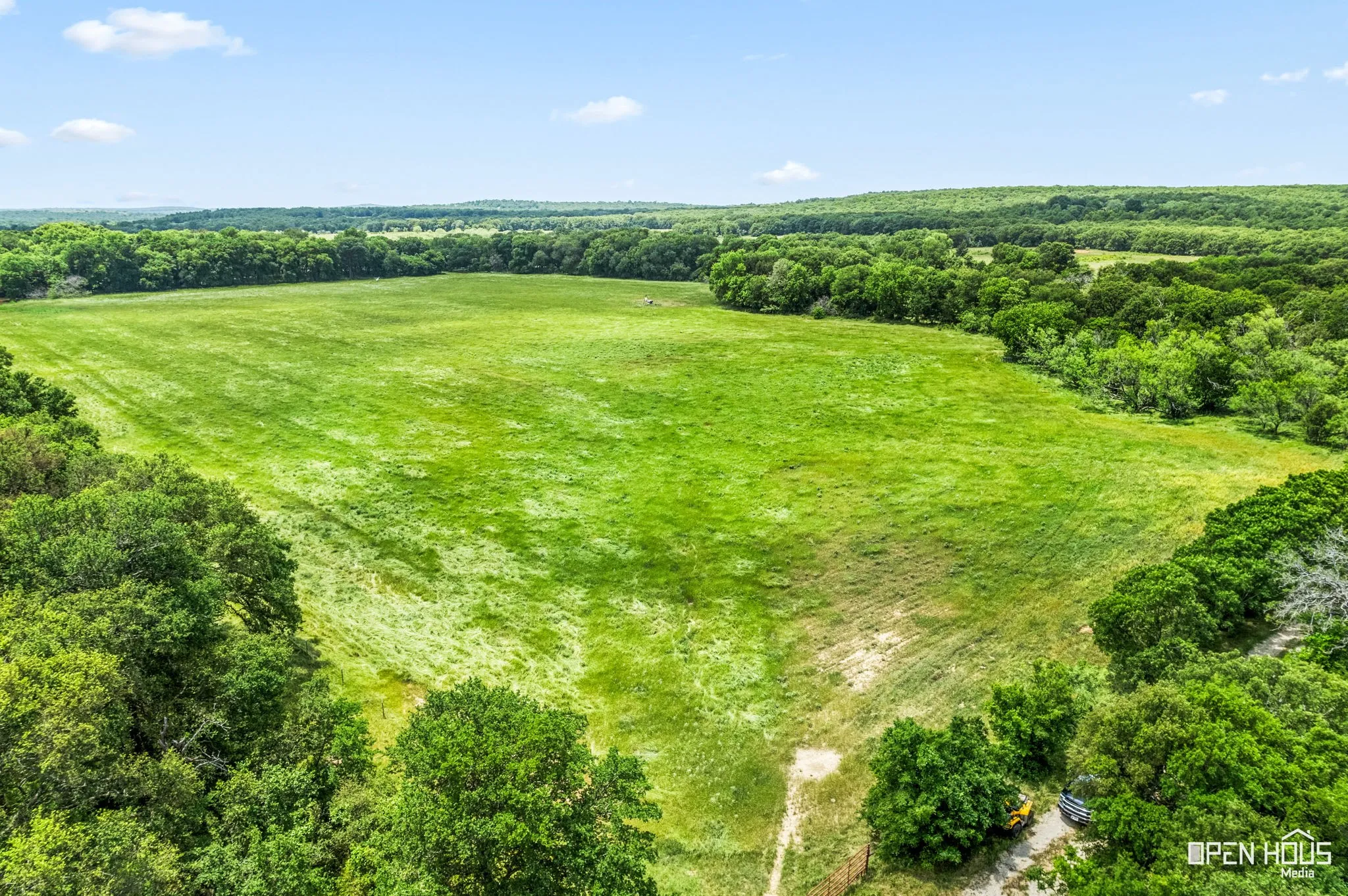 14.7 acre cultivated field along Cottonwood Creek/Looking SW