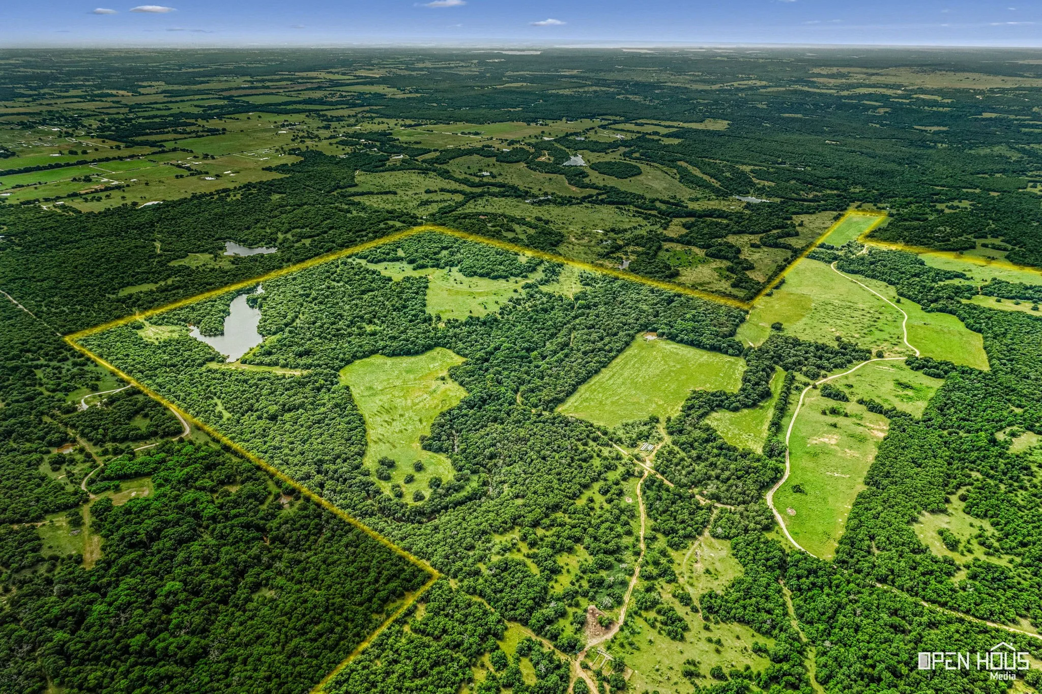 Cottonwood Ranch SE quadrant with cultivated fields and creek channel