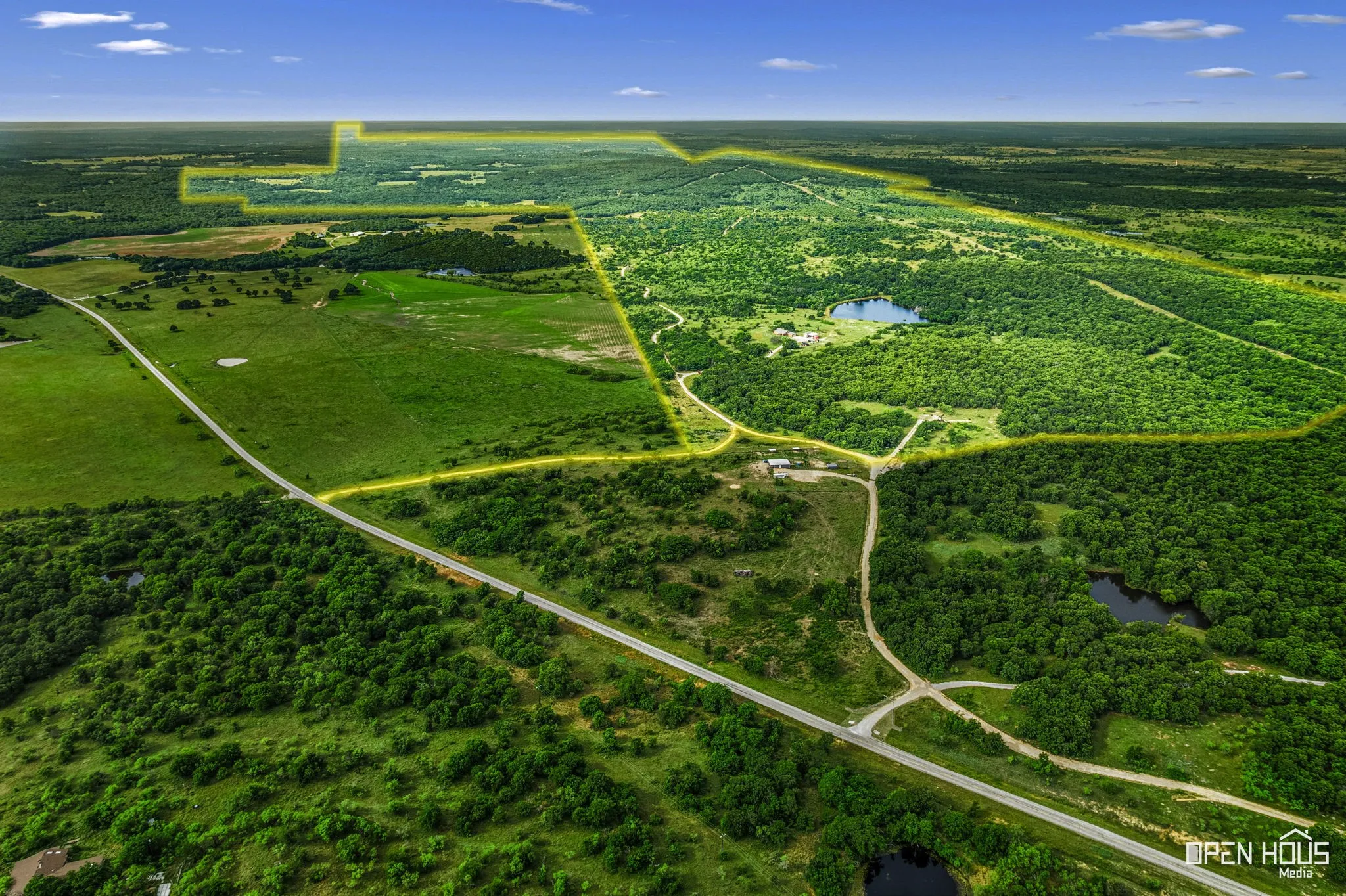 Cottonwood Ranch with Hwy 2128 entrance