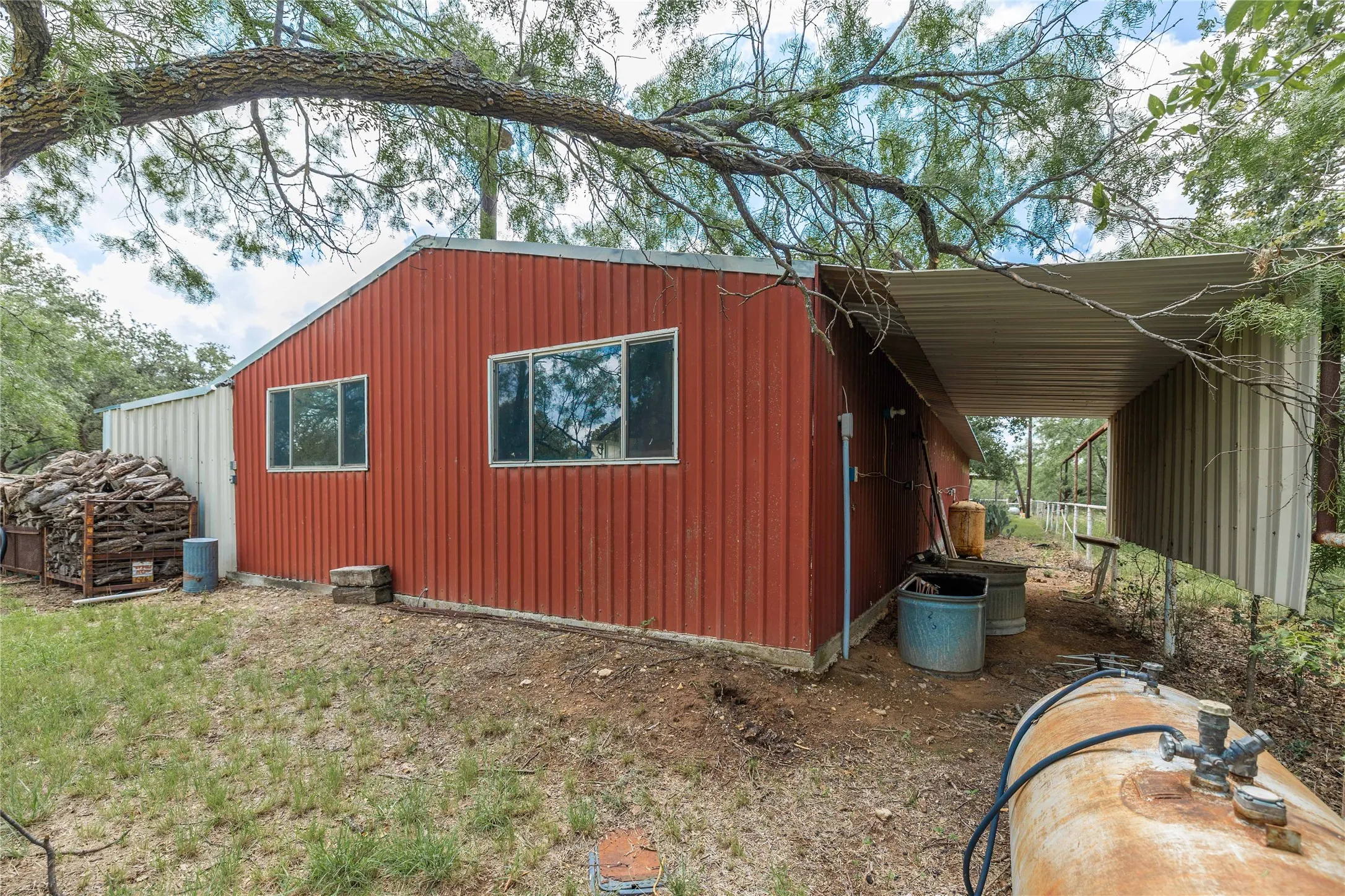 View of outbuilding