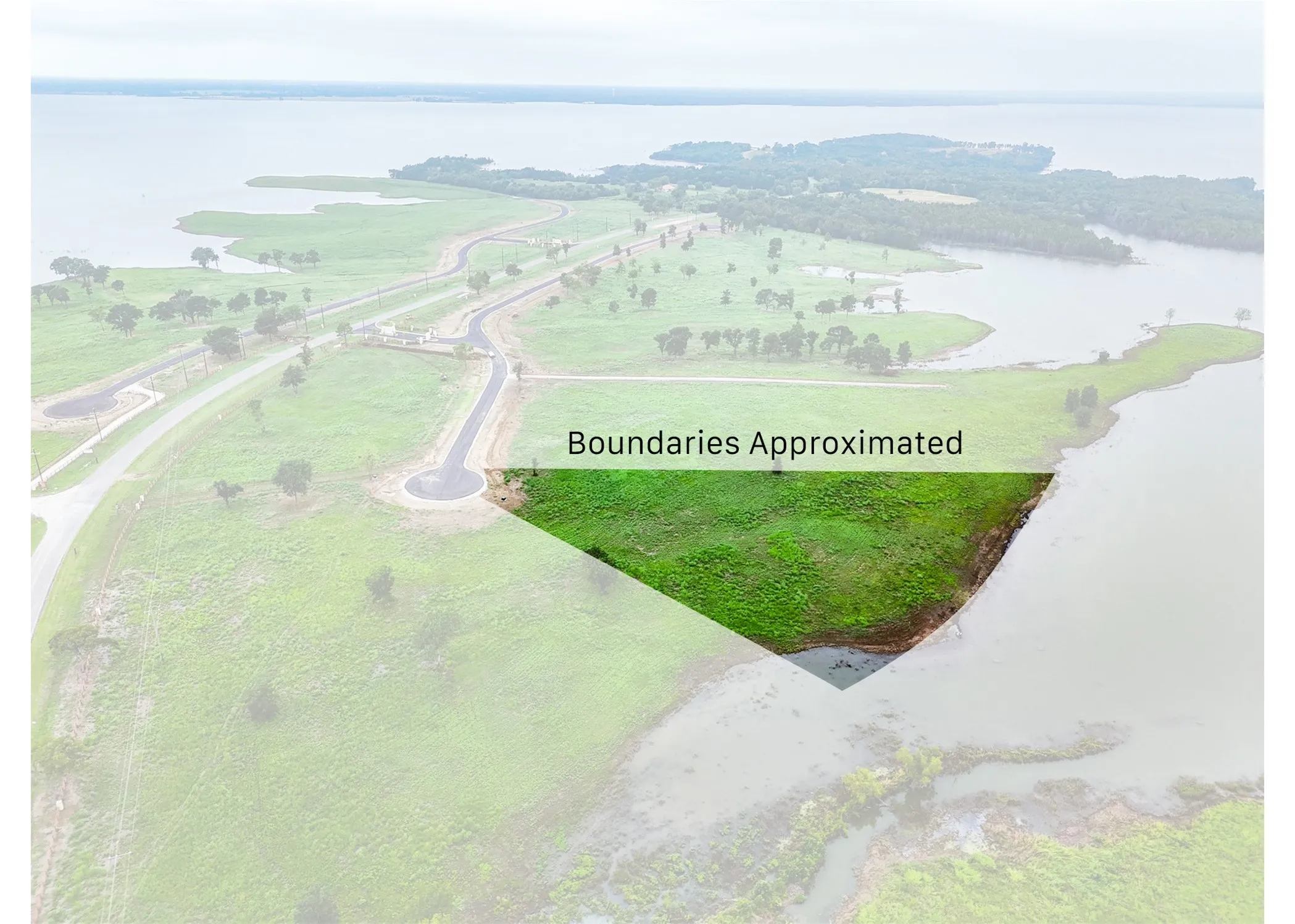 Bird's eye view of a large body of water