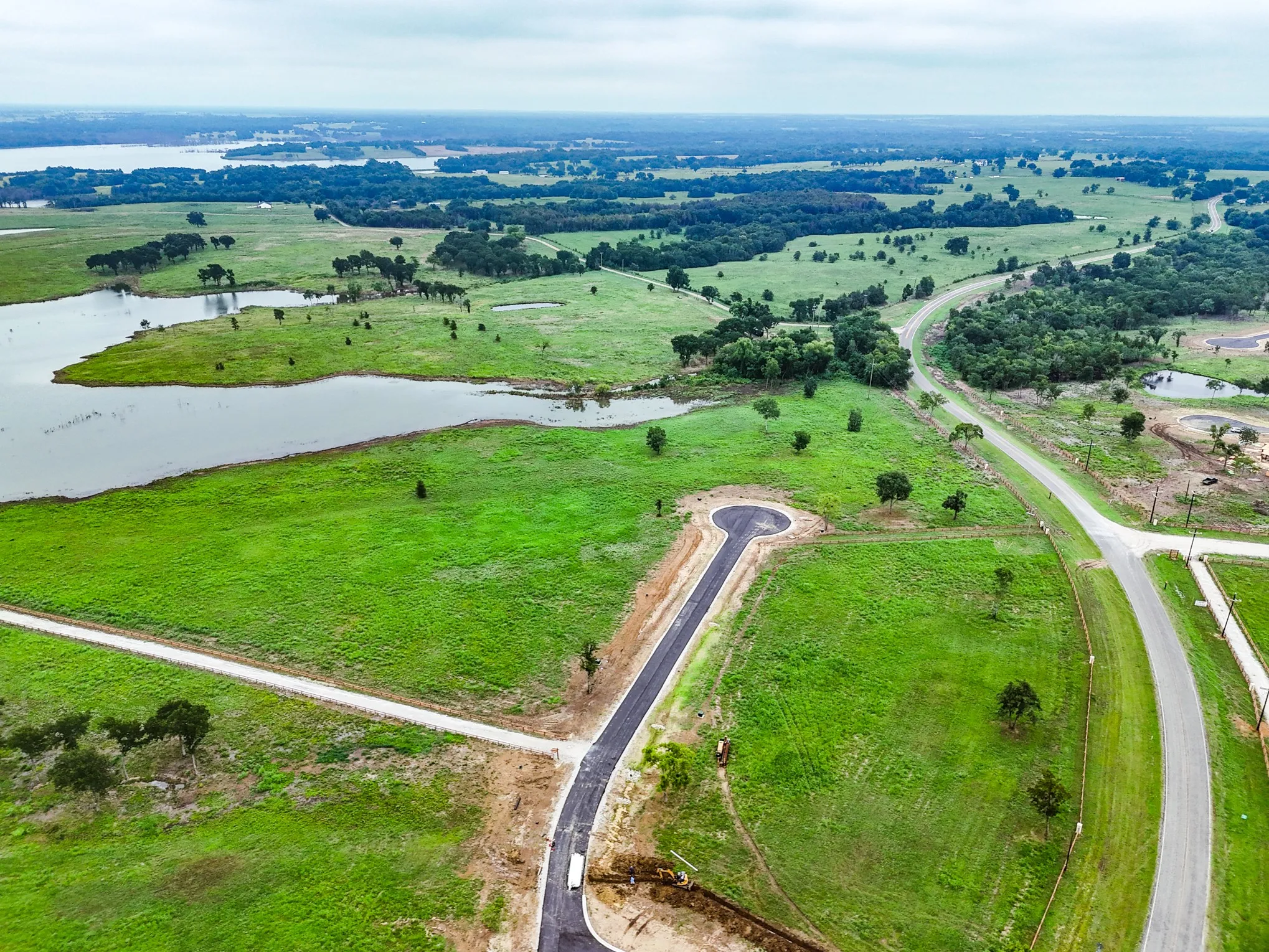View of rural area featuring a nearby body of water