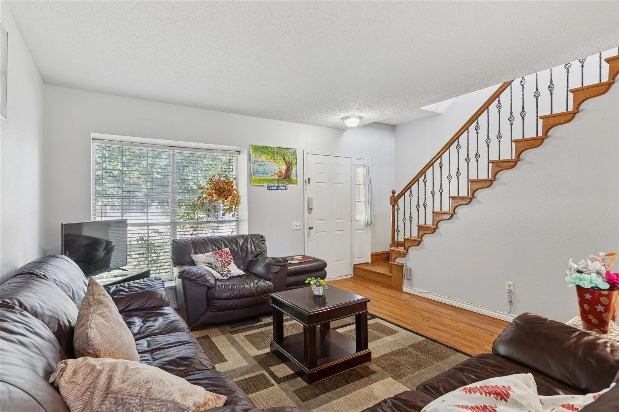 Living room at the front of the home