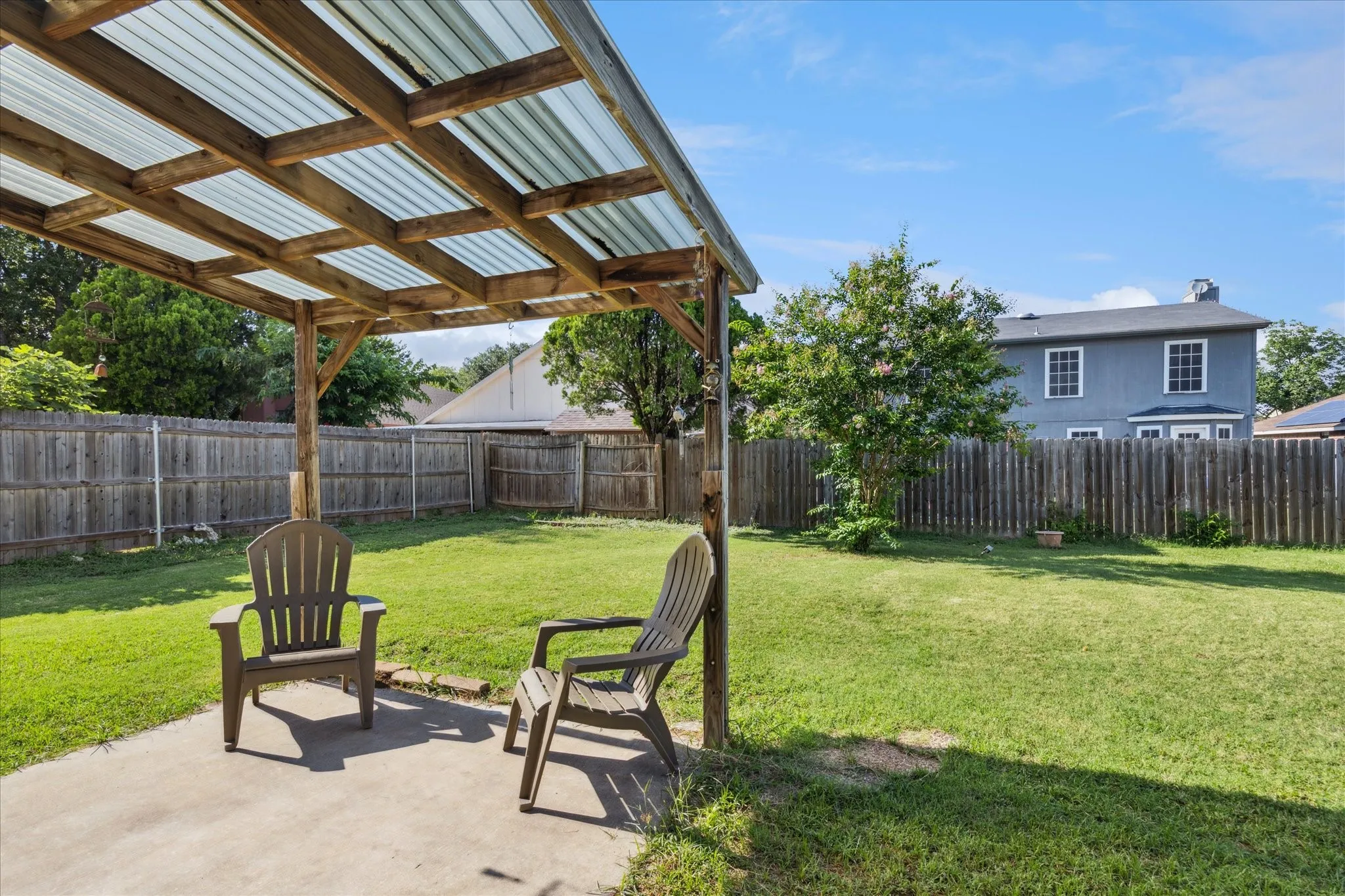 Covered patio