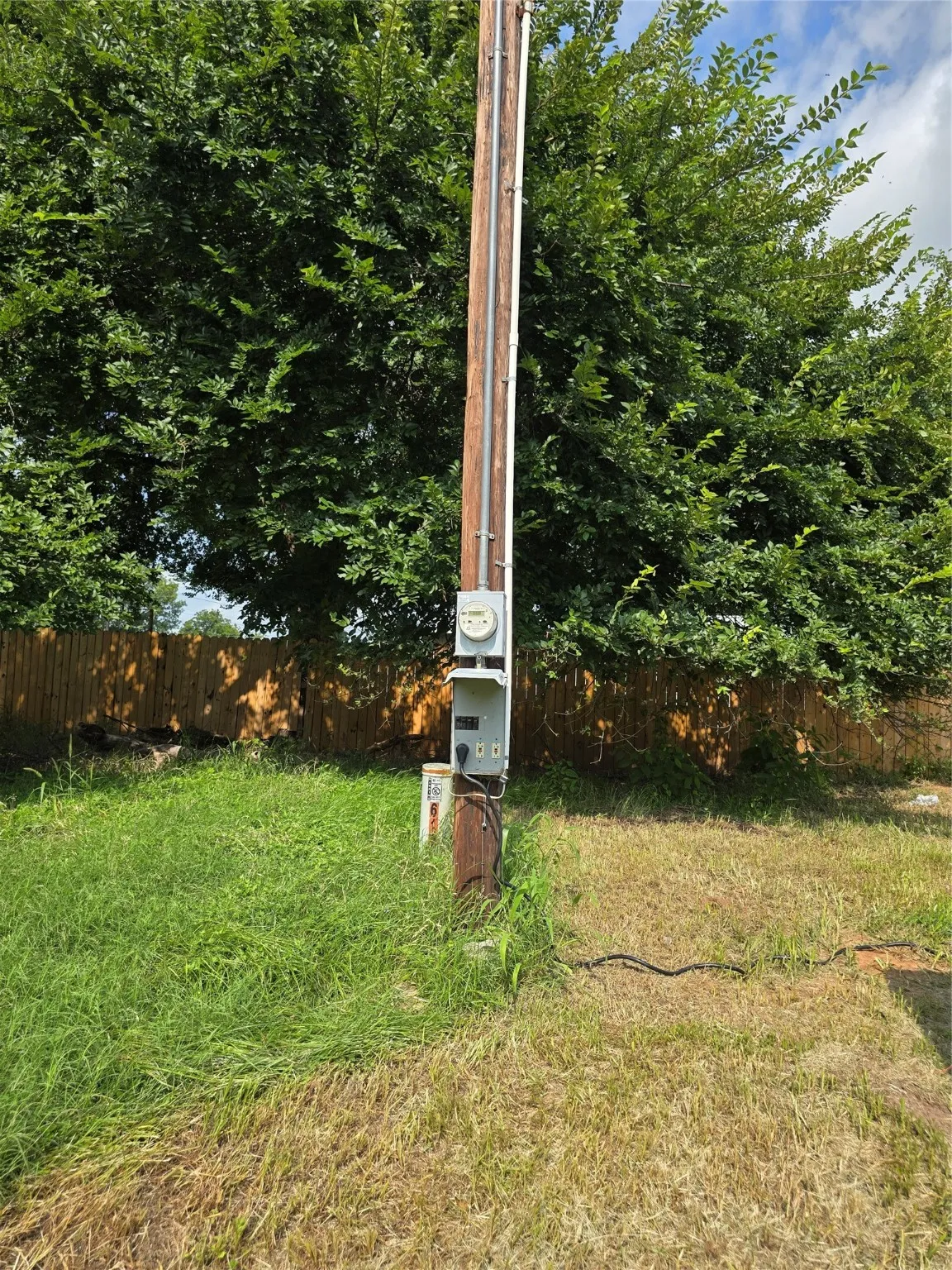 Exterior view of electric meter