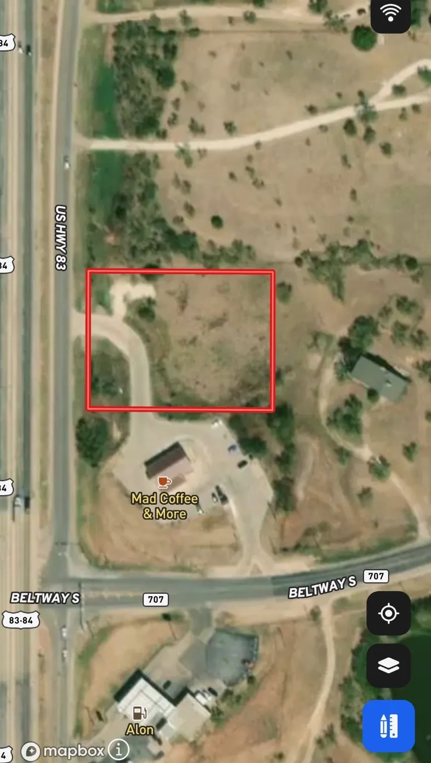 Map / location featuring property boundaries highlighted