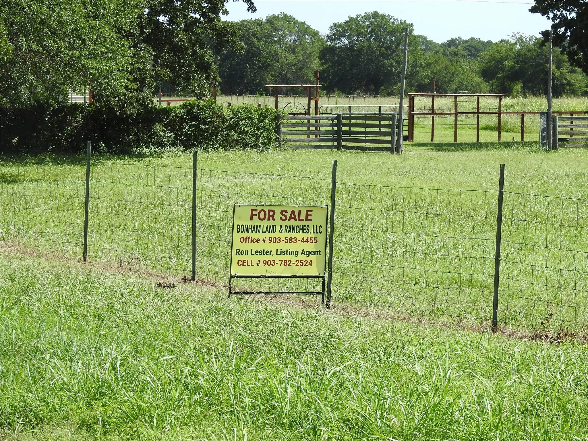 Sign at the property on the HWY 78
