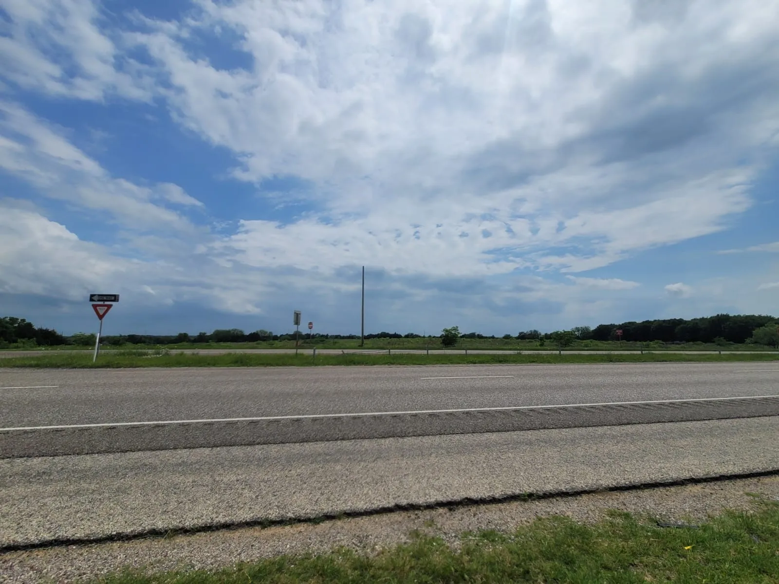 View of asphalt road