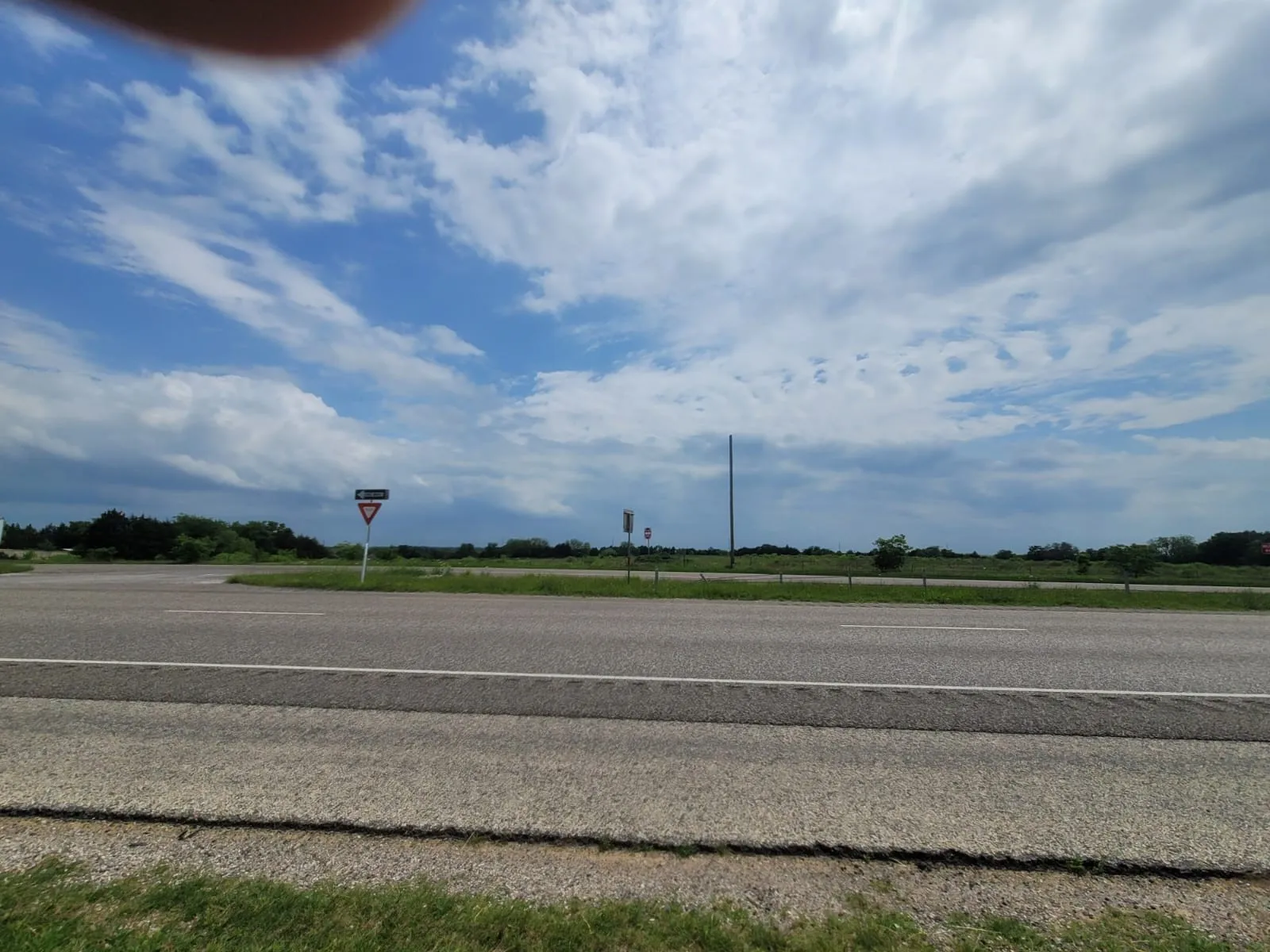 View of asphalt road