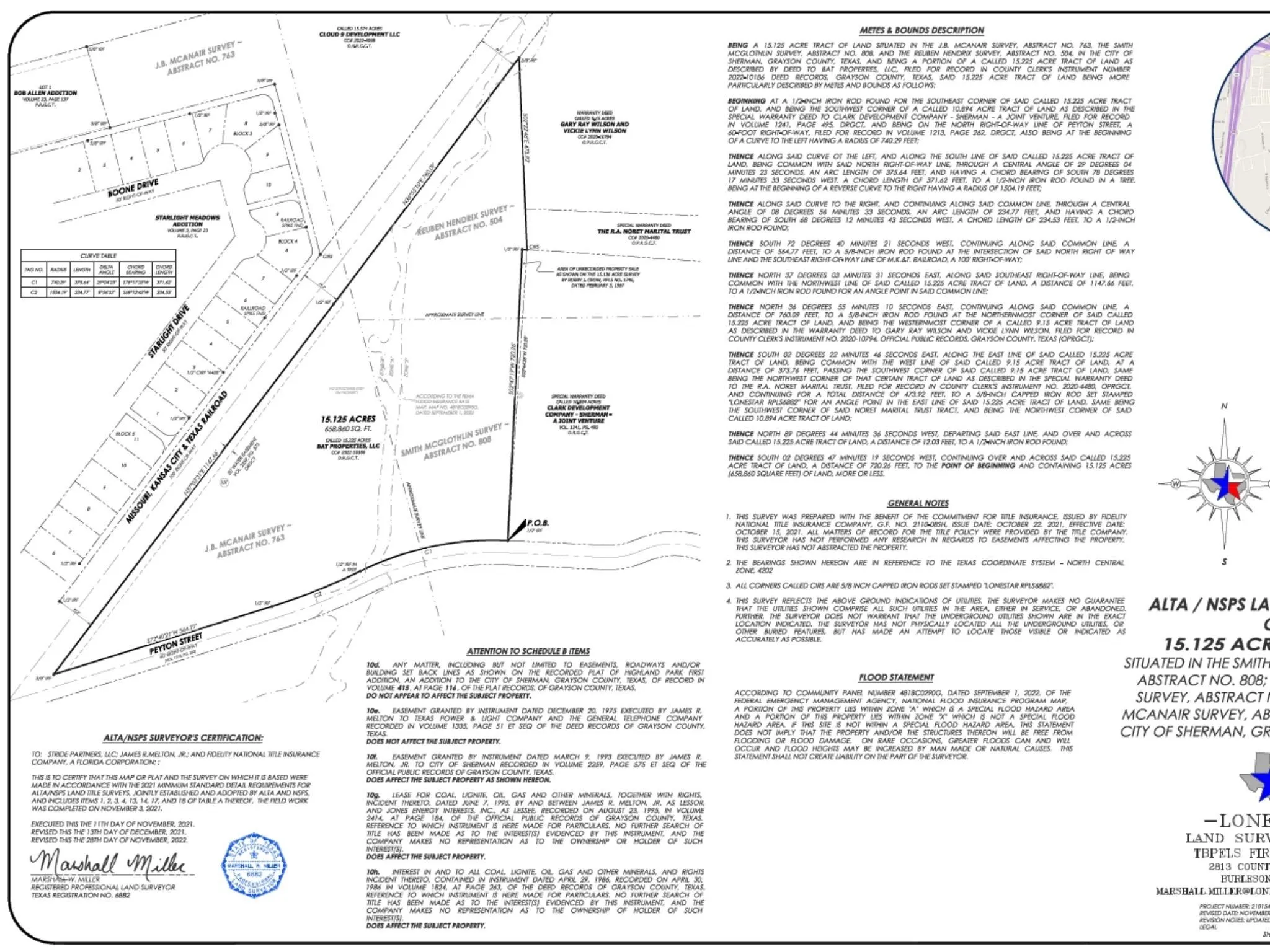 Survey map / technical document