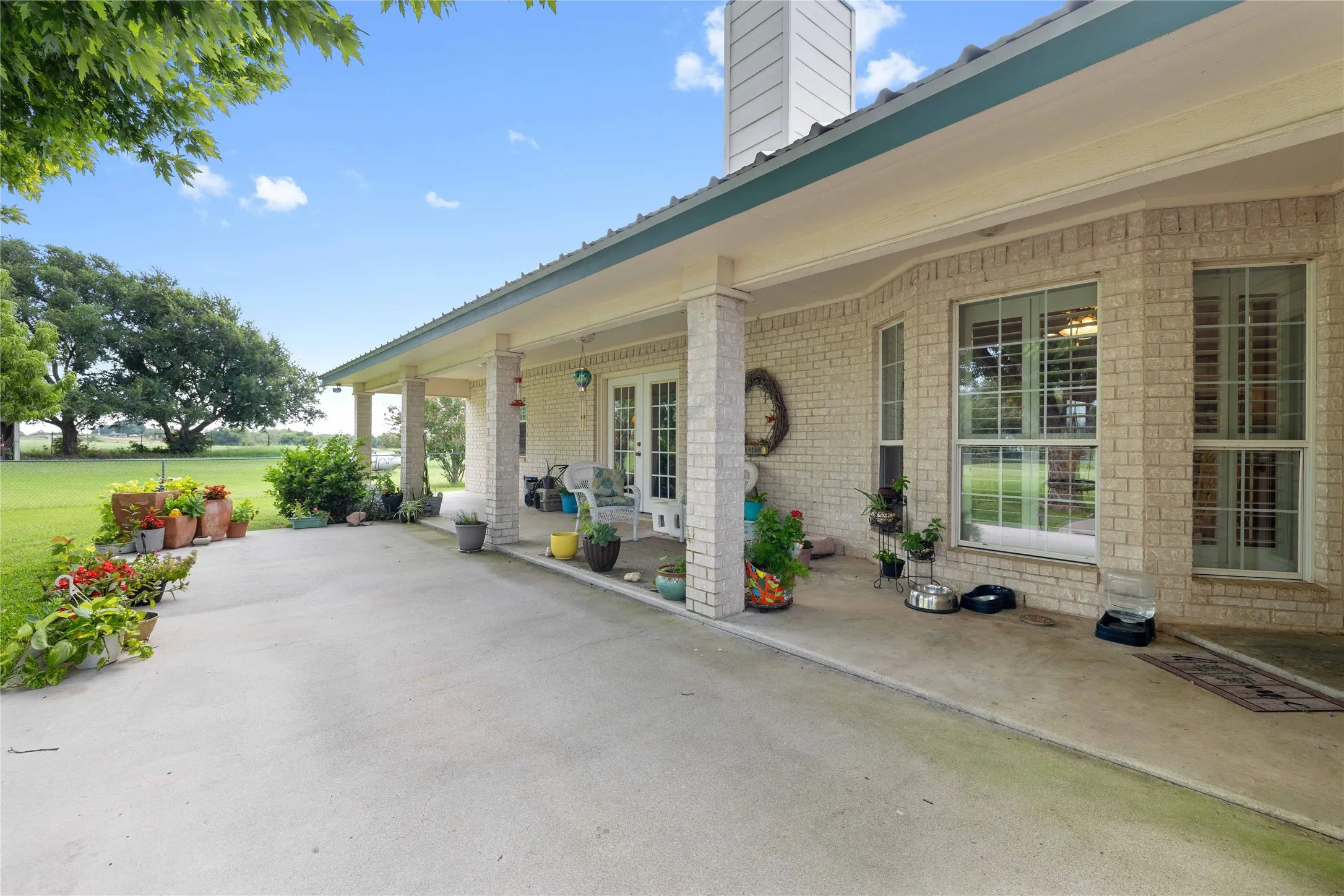 Covered patio