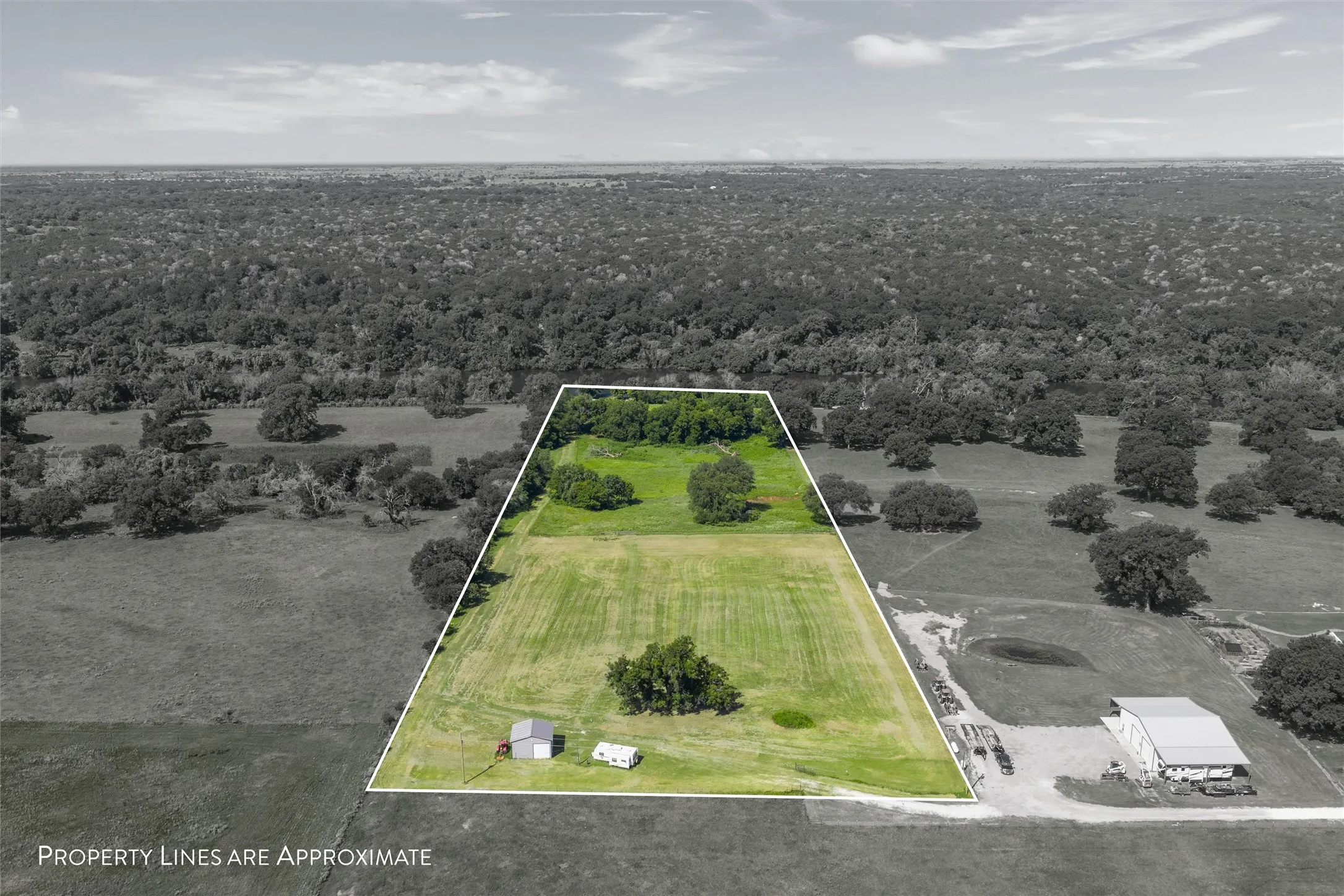 View of rural area featuring property parcel outlined