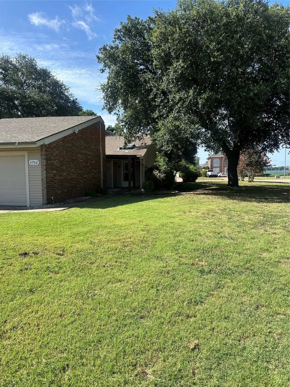 View of green lawn