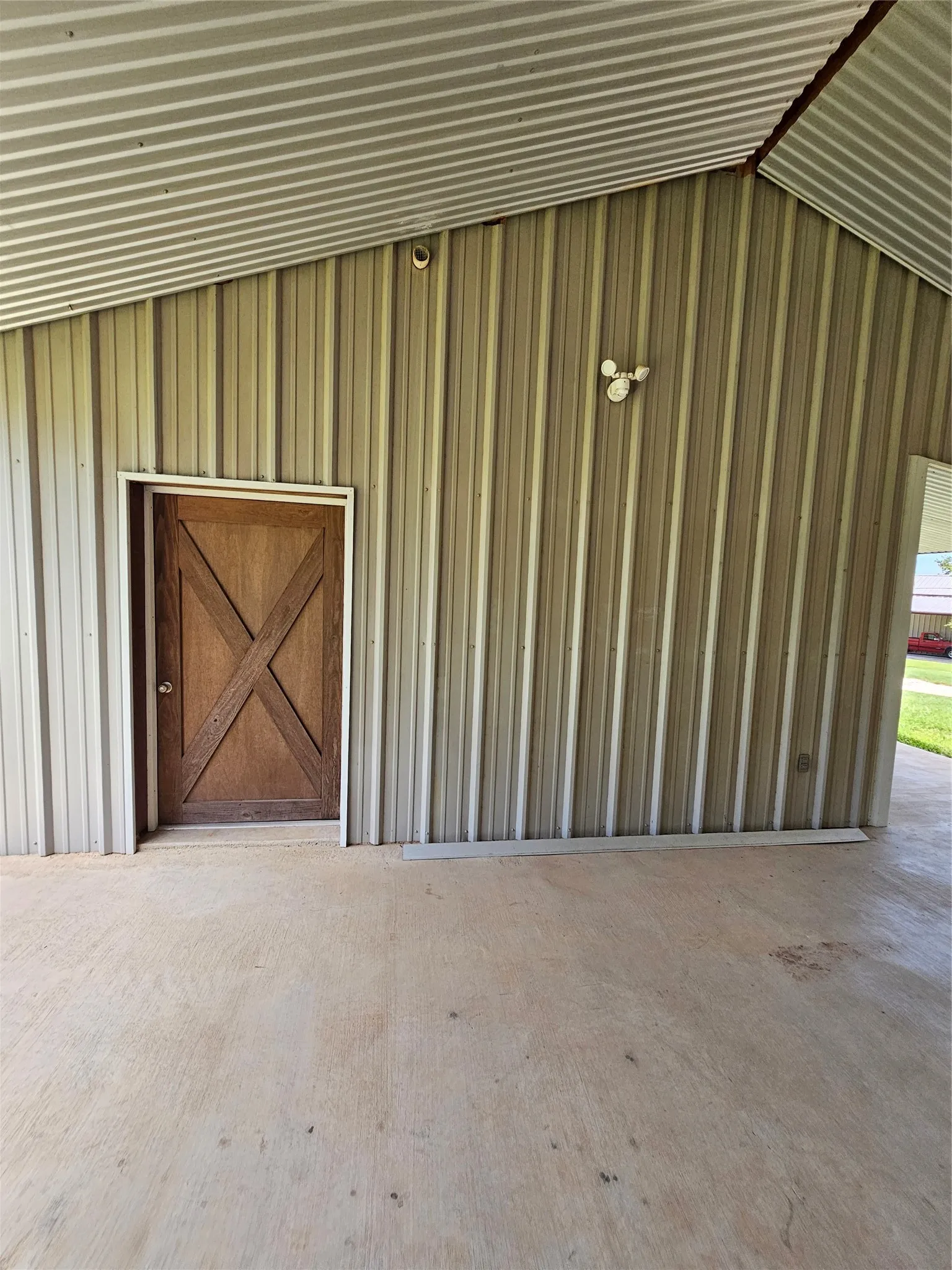 side door to guest house.