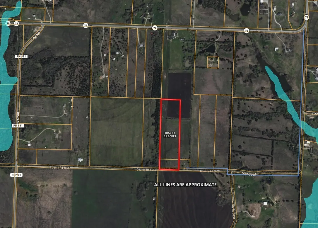 Map / location featuring property boundaries highlighted