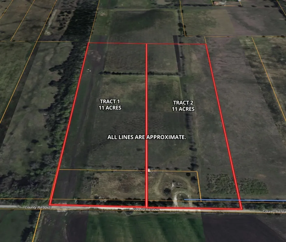 Aerial overview of property's location featuring property boundaries highlighted