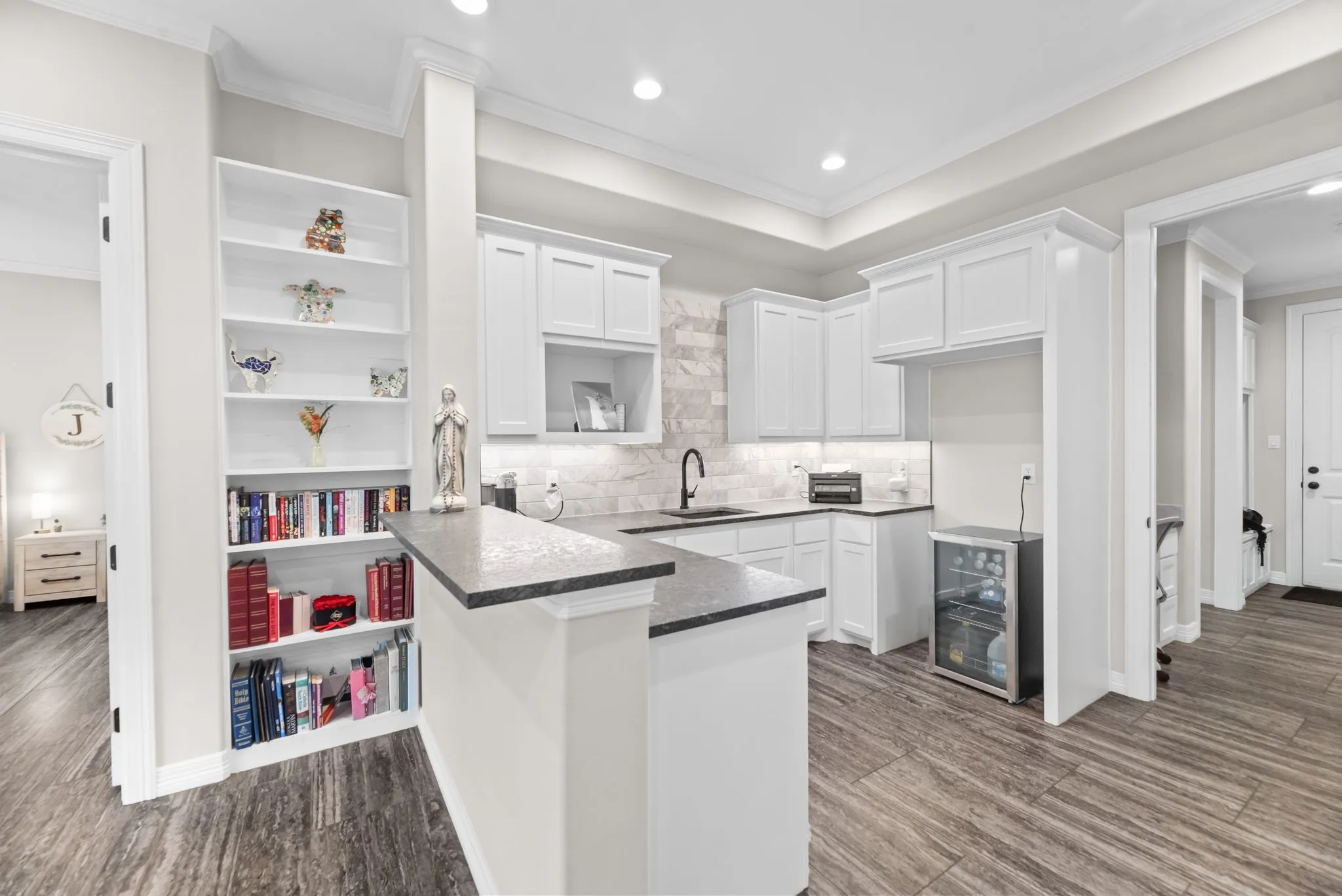 The ADA complaint Mother in Law suite features a kitchenette