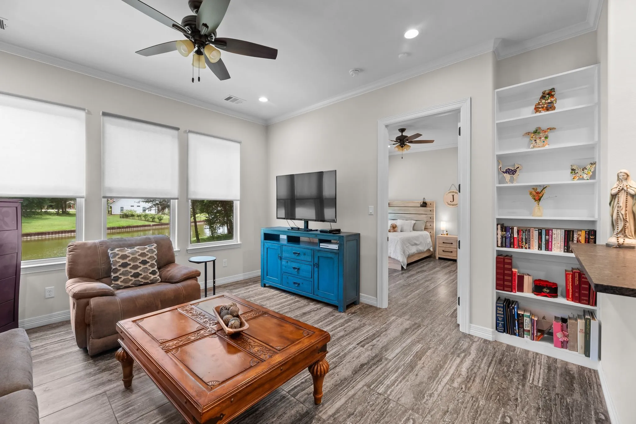 TONS of built in's and gorgeous lake views...