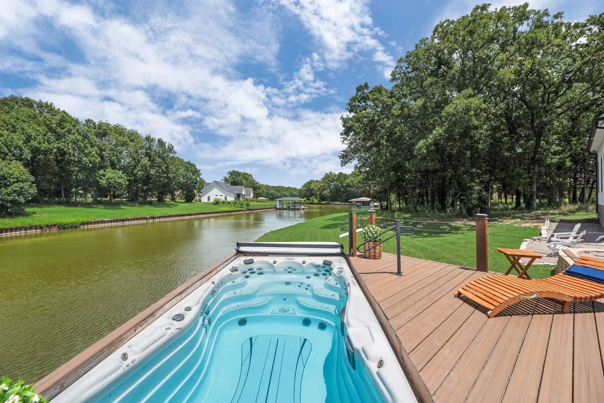 And of course who wouldn't want to relax lakeside in the pool!