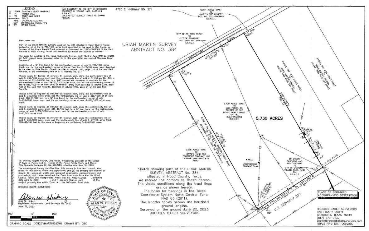 Survey map / technical document