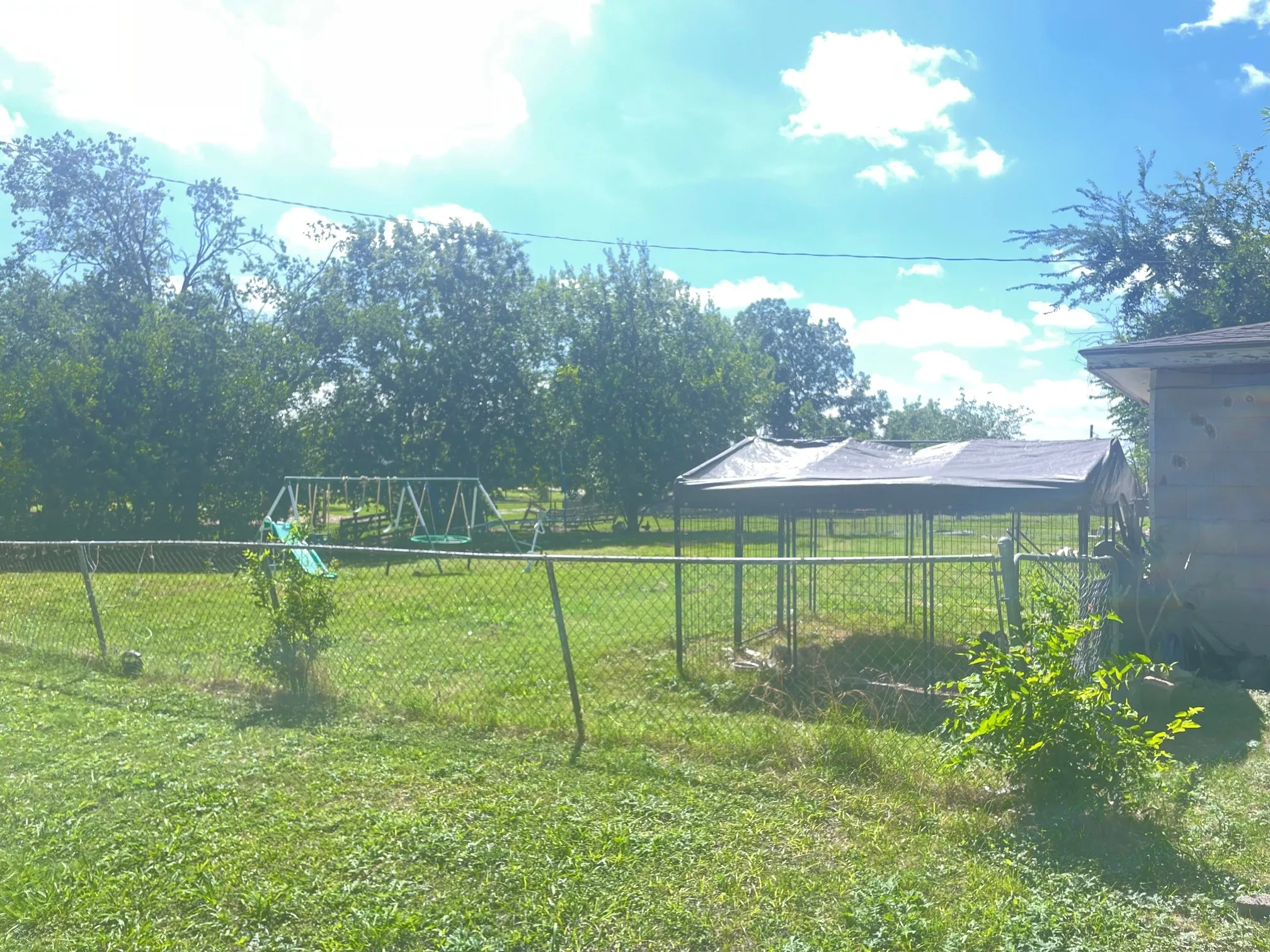 View of yard with a playground