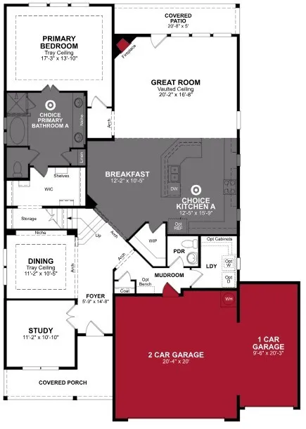 Beazer Homes Brookville Estates Blackburn floorplan