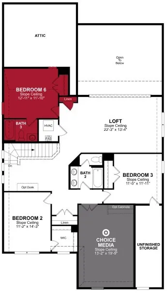 Beazer Homes Brookville Estates Blackburn floorplan