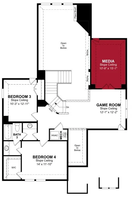 Beazer Homes Brookville Estates Summerfield floorplan.